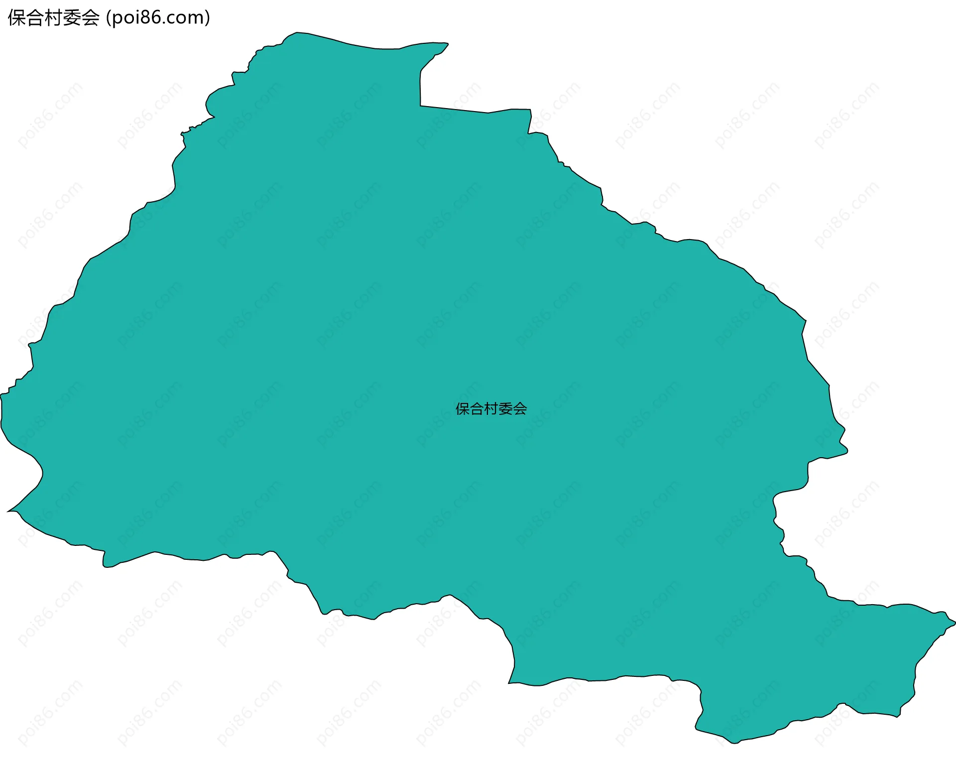保合村委会边界地图