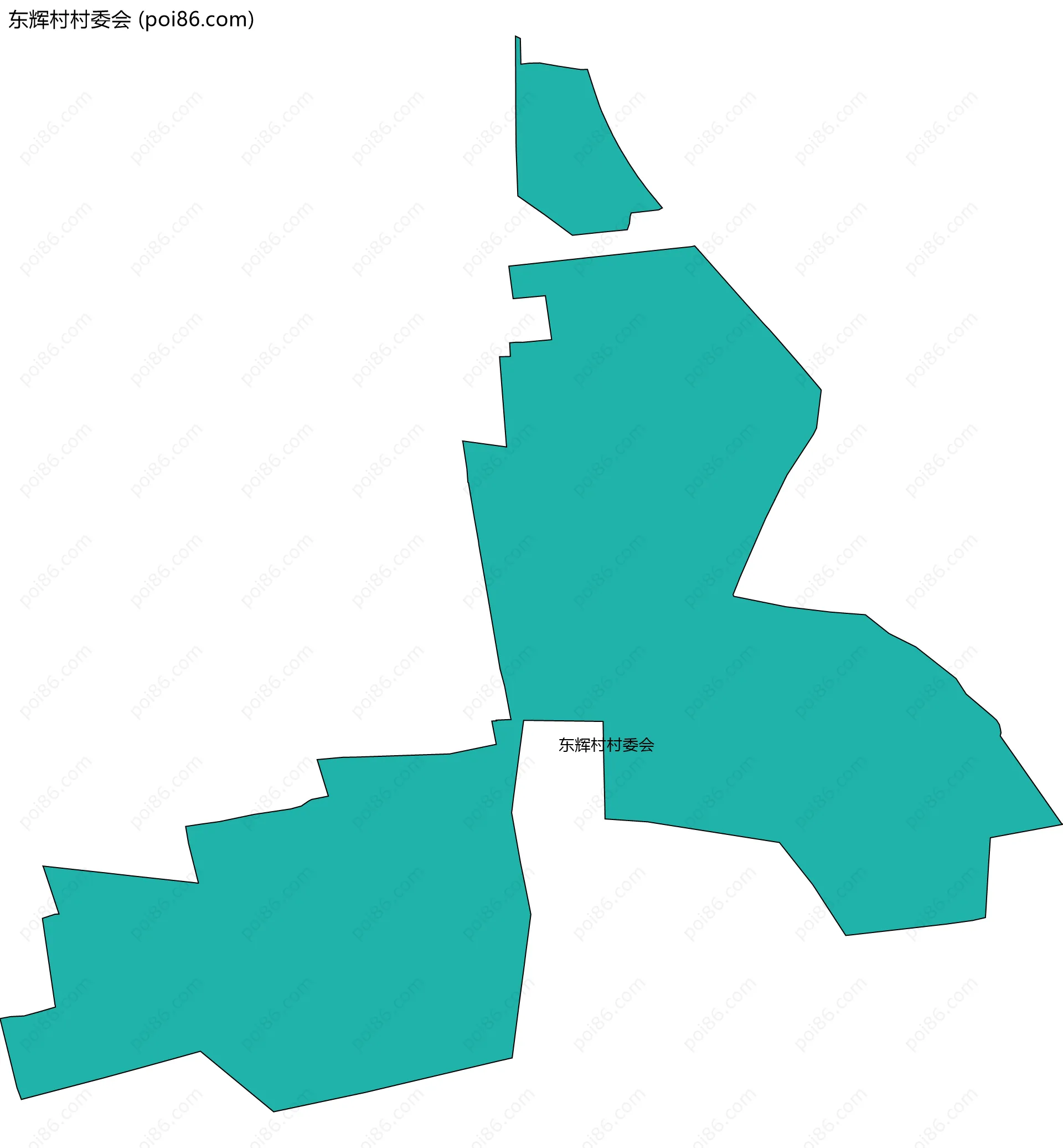 东辉村村委会边界地图