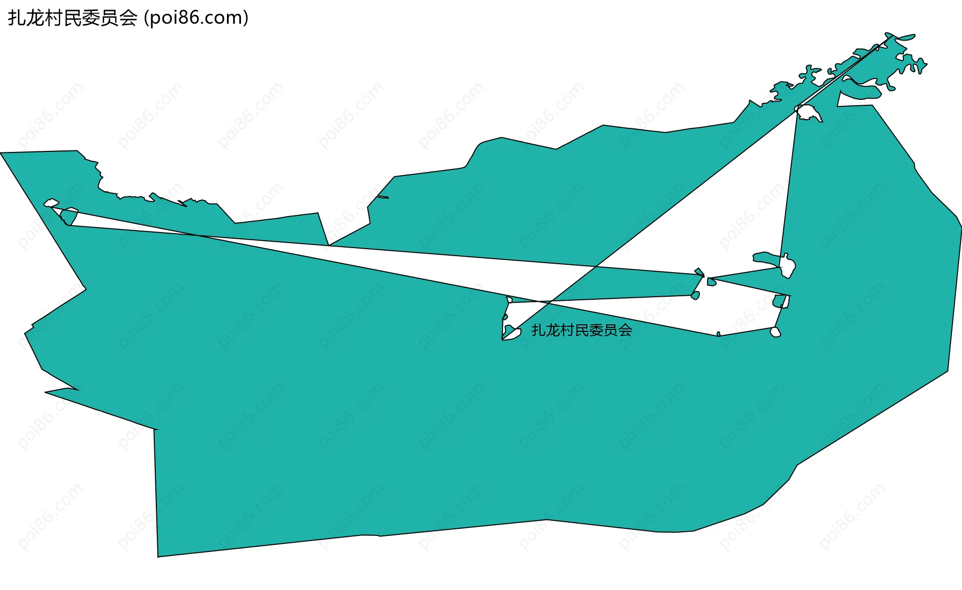 扎龙村民委员会边界地图