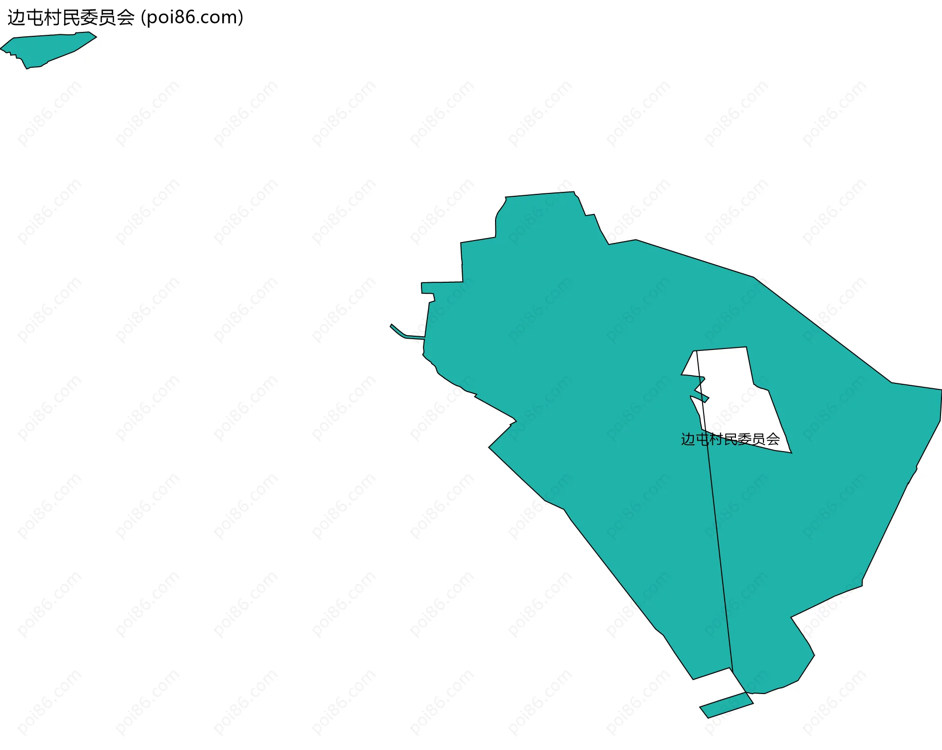 边屯村民委员会边界地图