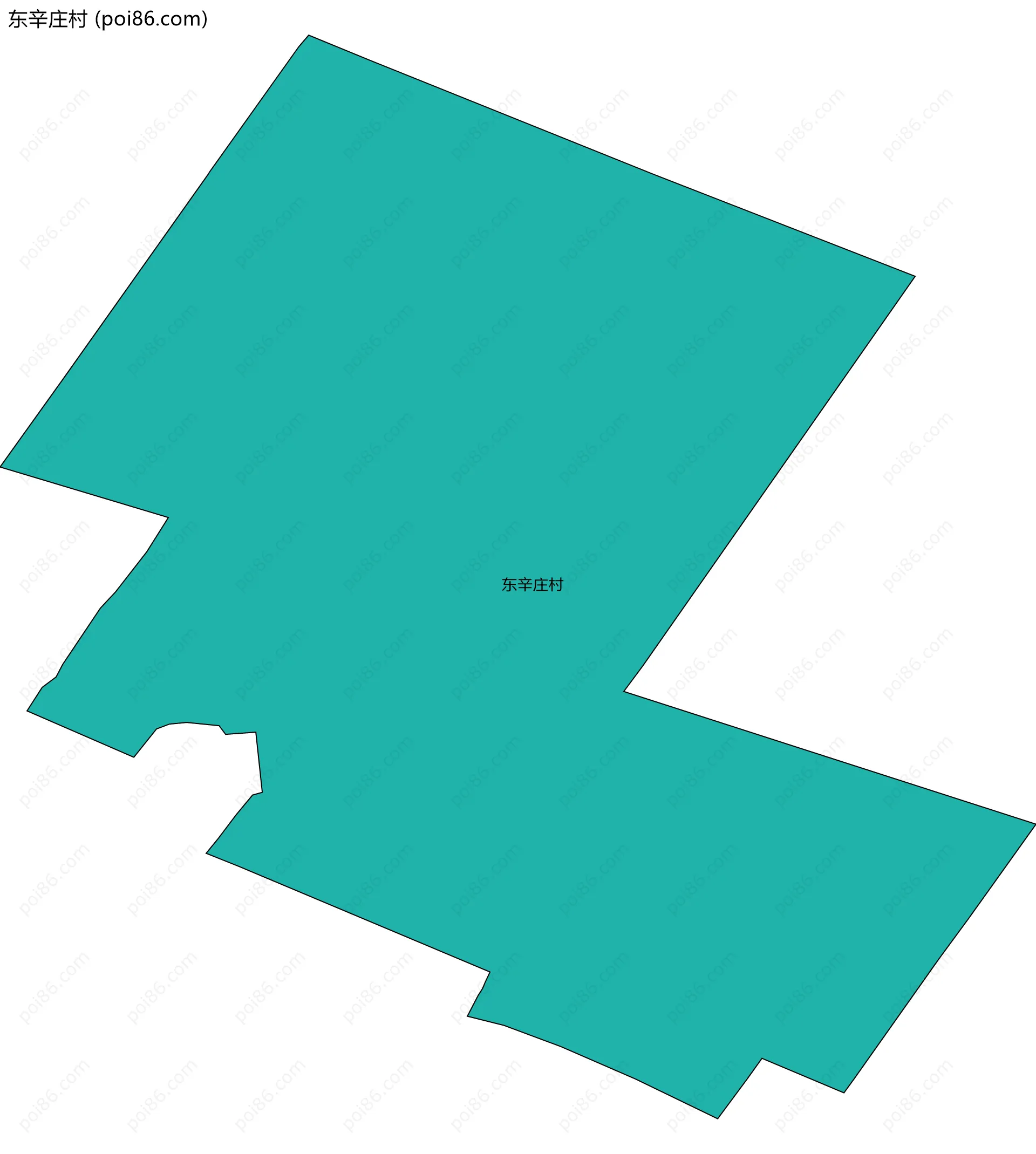 东辛庄村边界地图