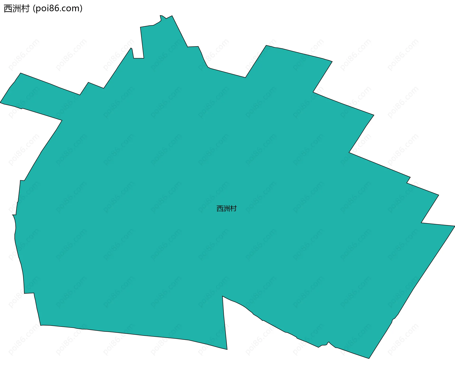 西洲村边界地图