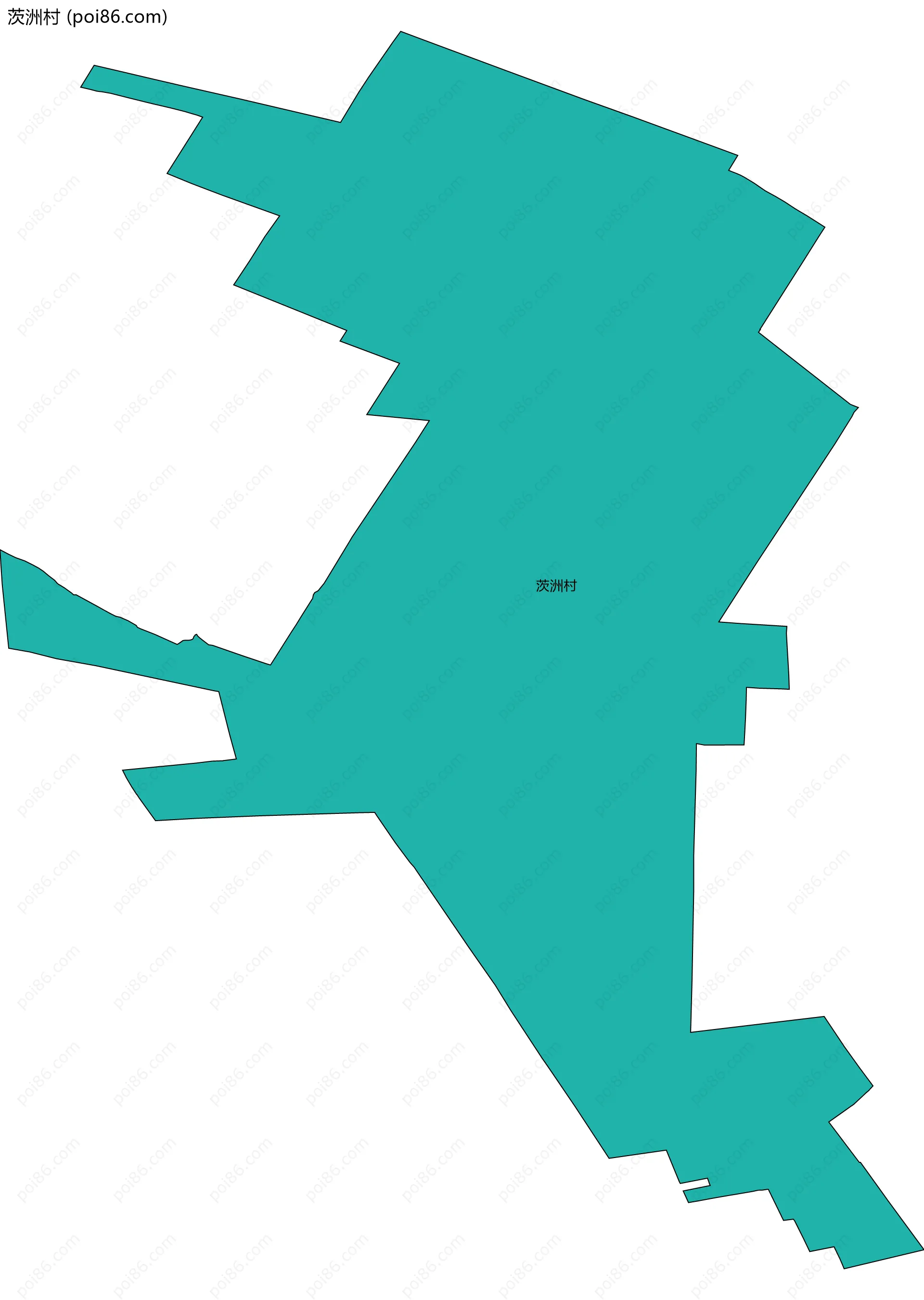 茨洲村边界地图