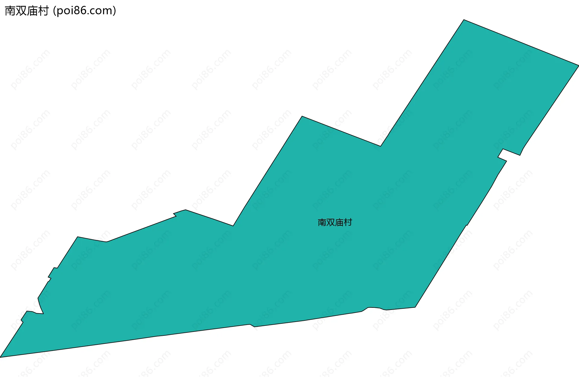 南双庙村边界地图