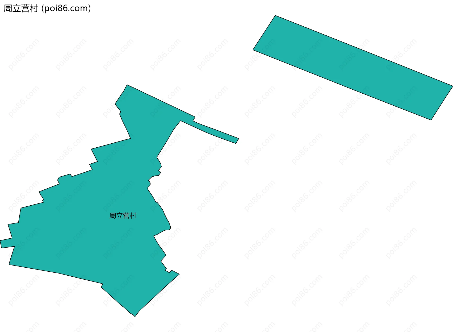 周立营村边界地图