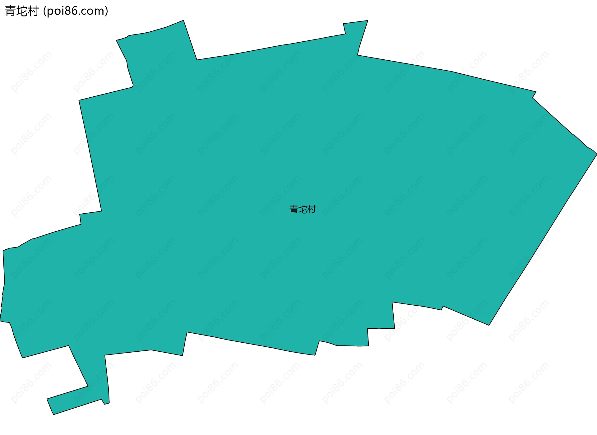 青坨村边界地图