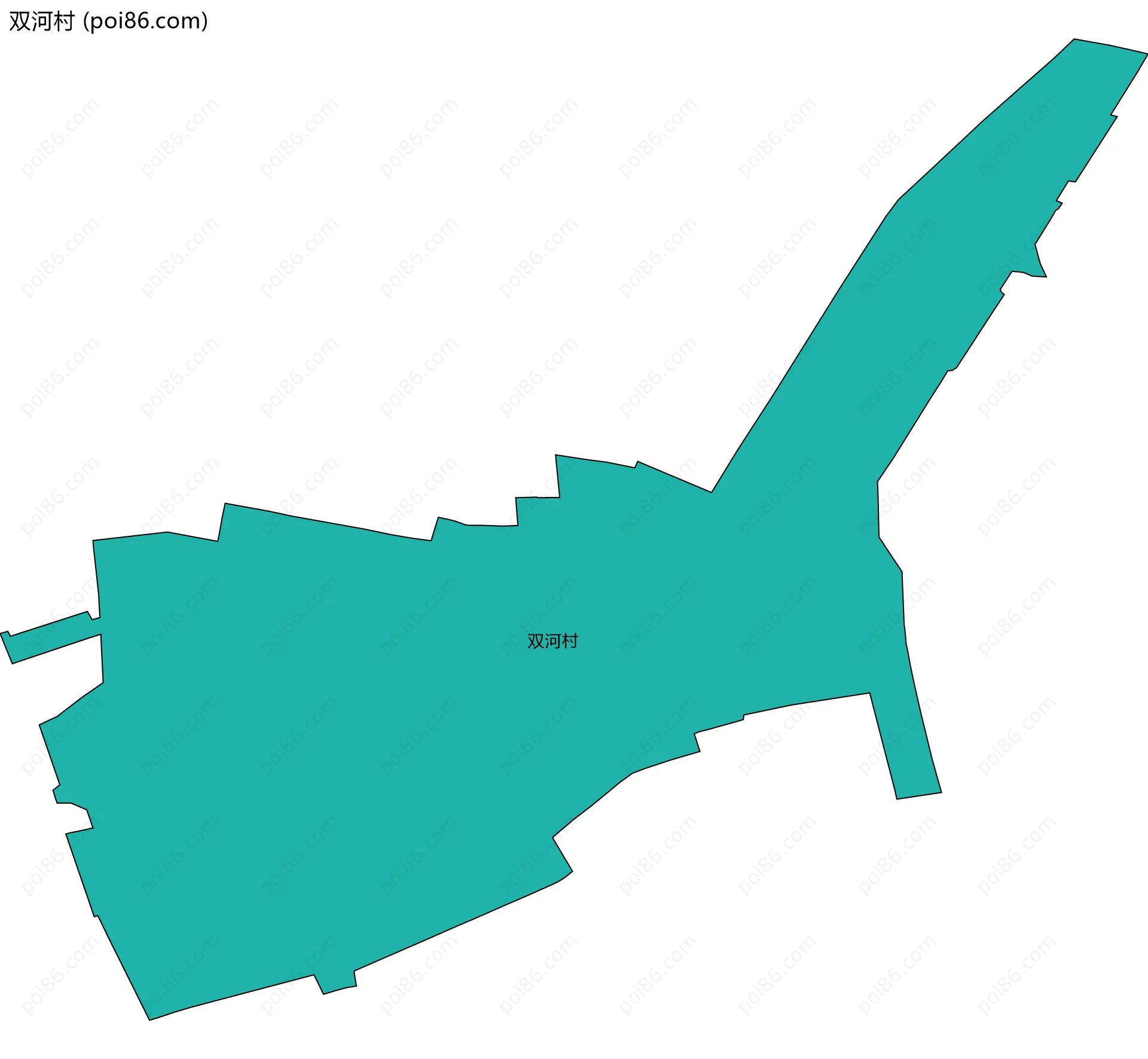 双河村边界地图