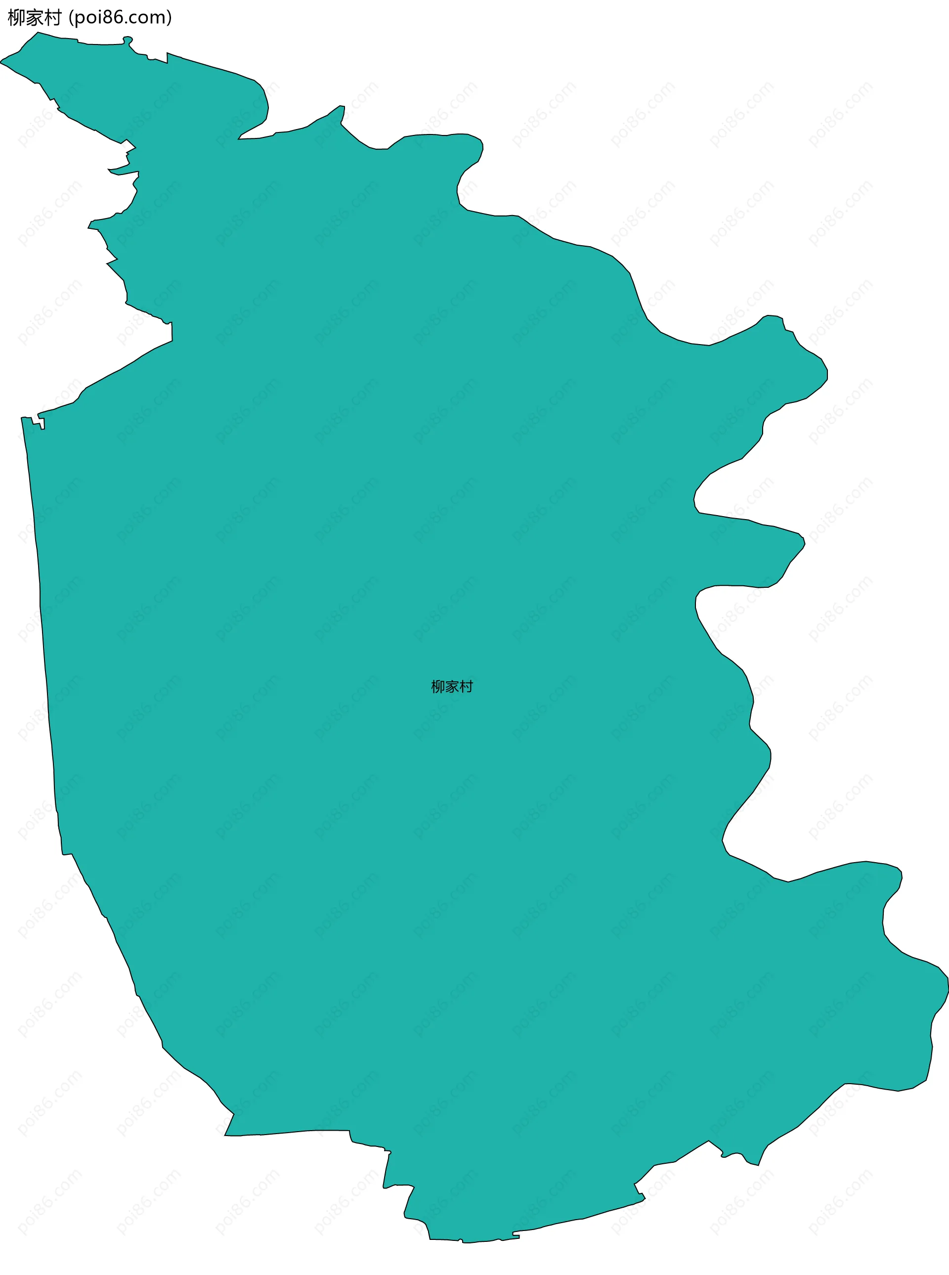 柳家村边界地图