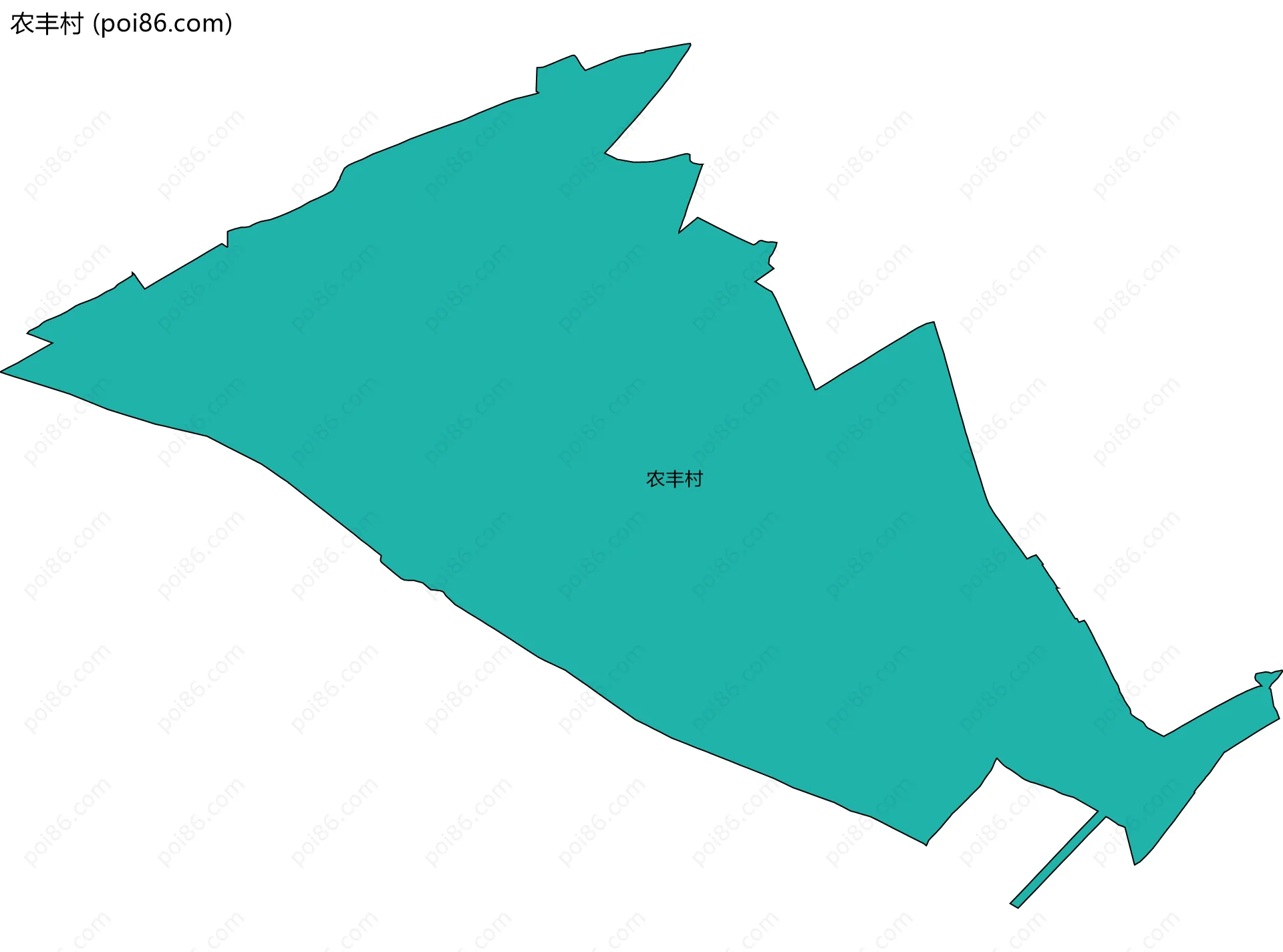 农丰村边界地图