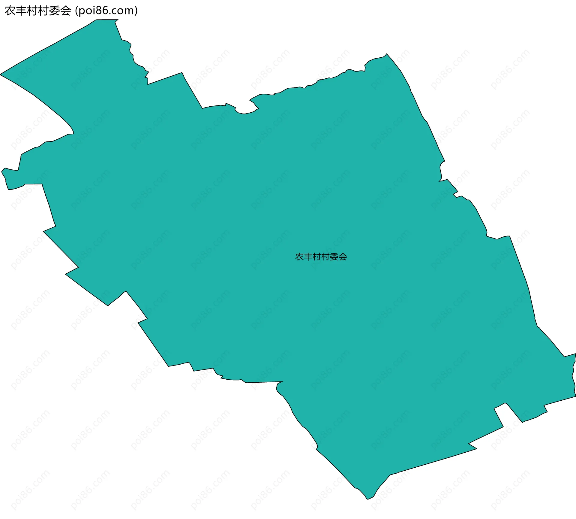 农丰村村委会边界地图