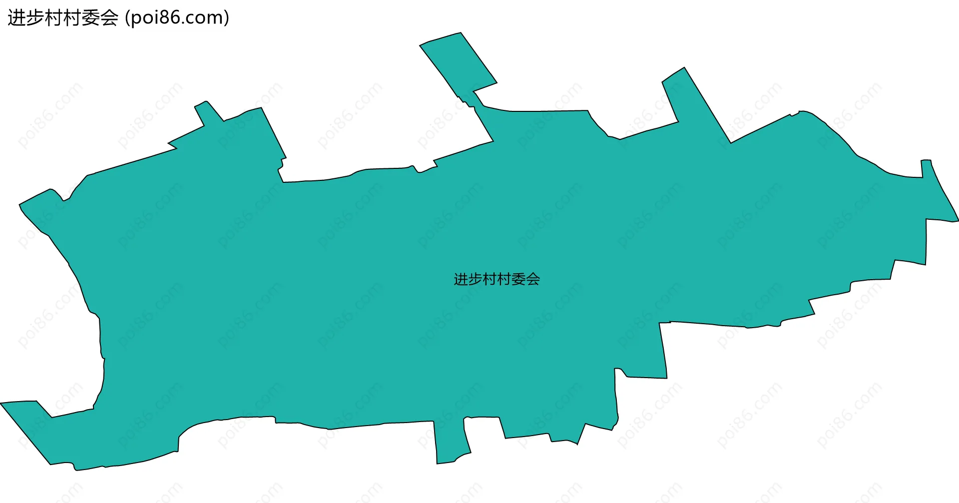 进步村村委会边界地图