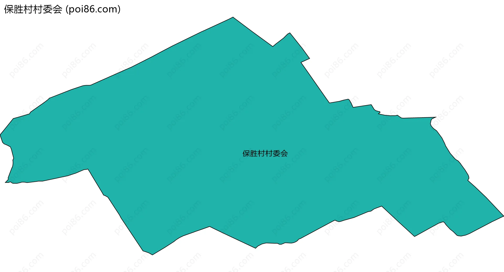 保胜村村委会边界地图