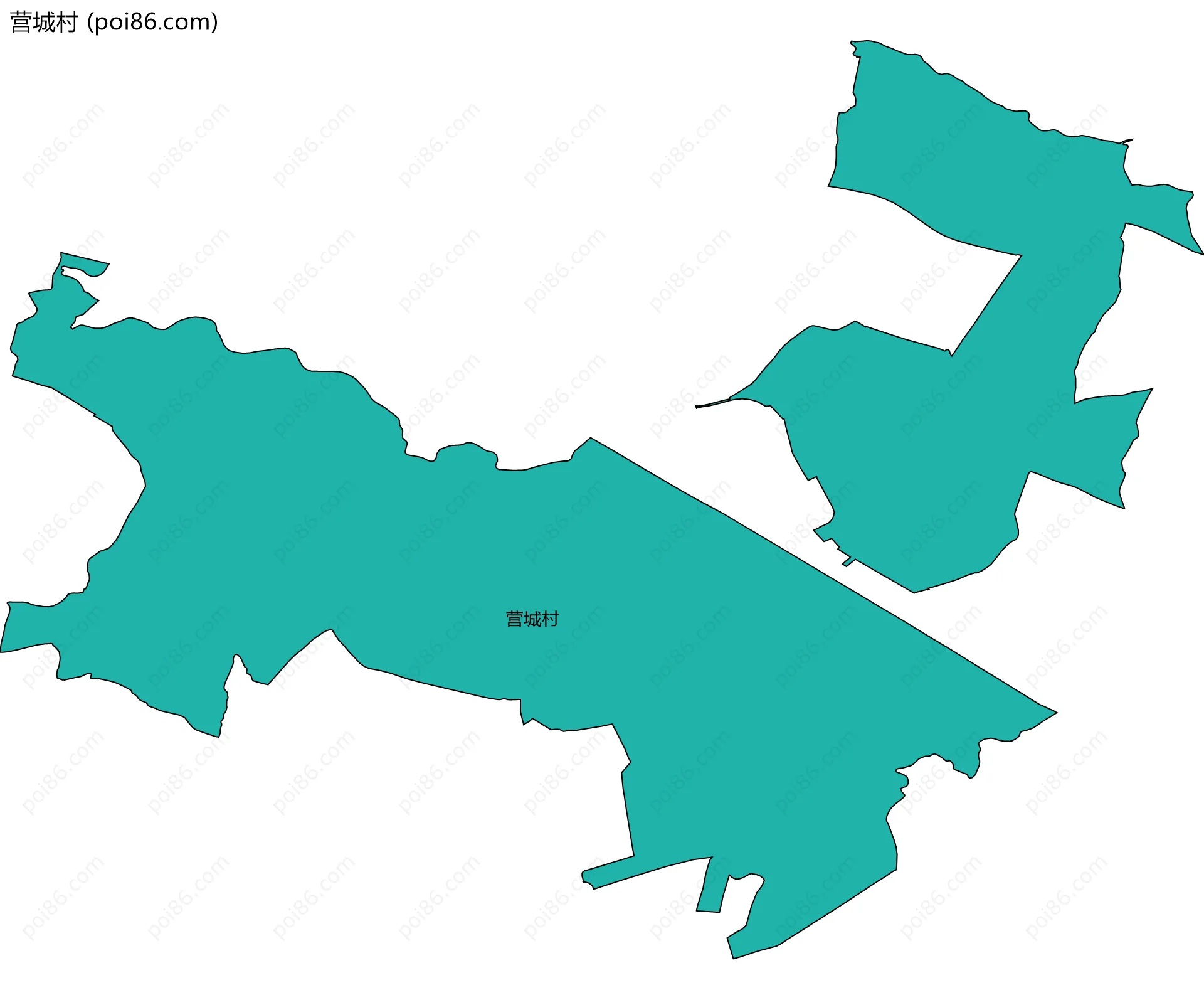 营城村边界地图