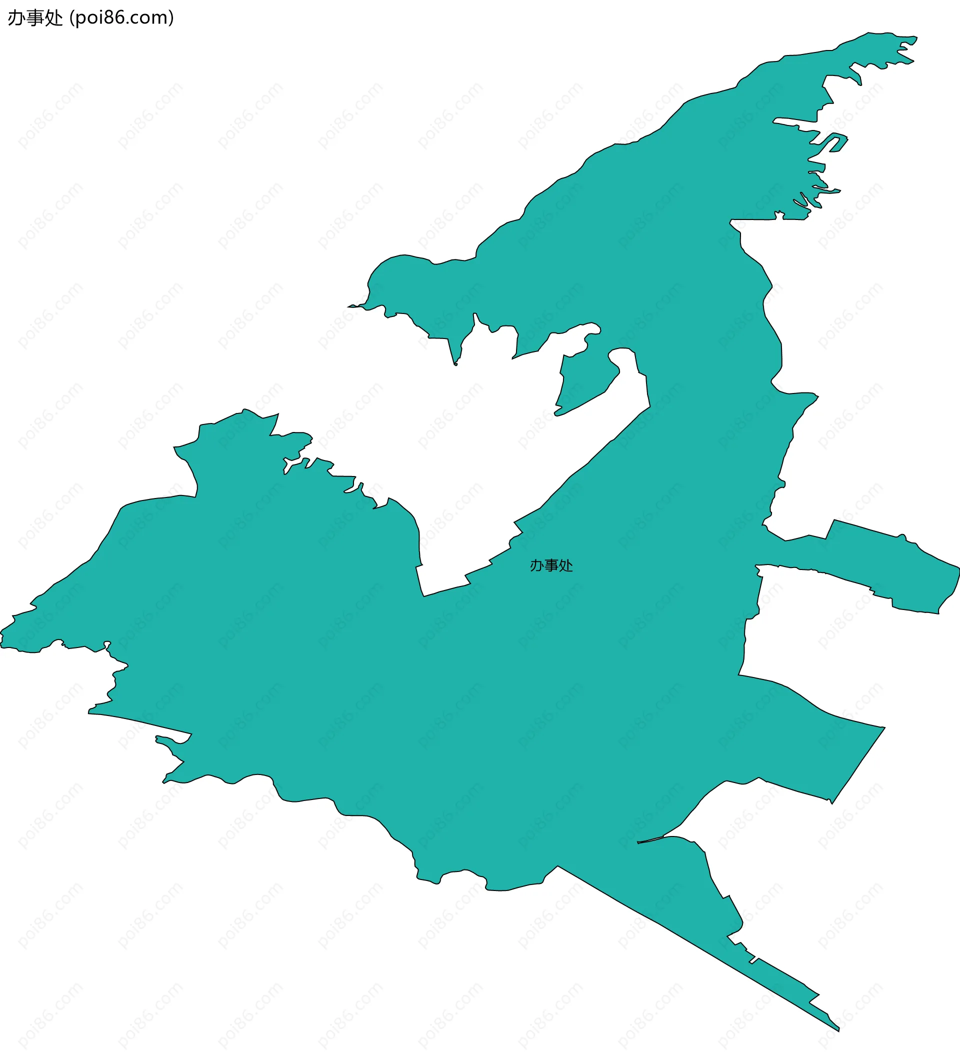 办事处边界地图