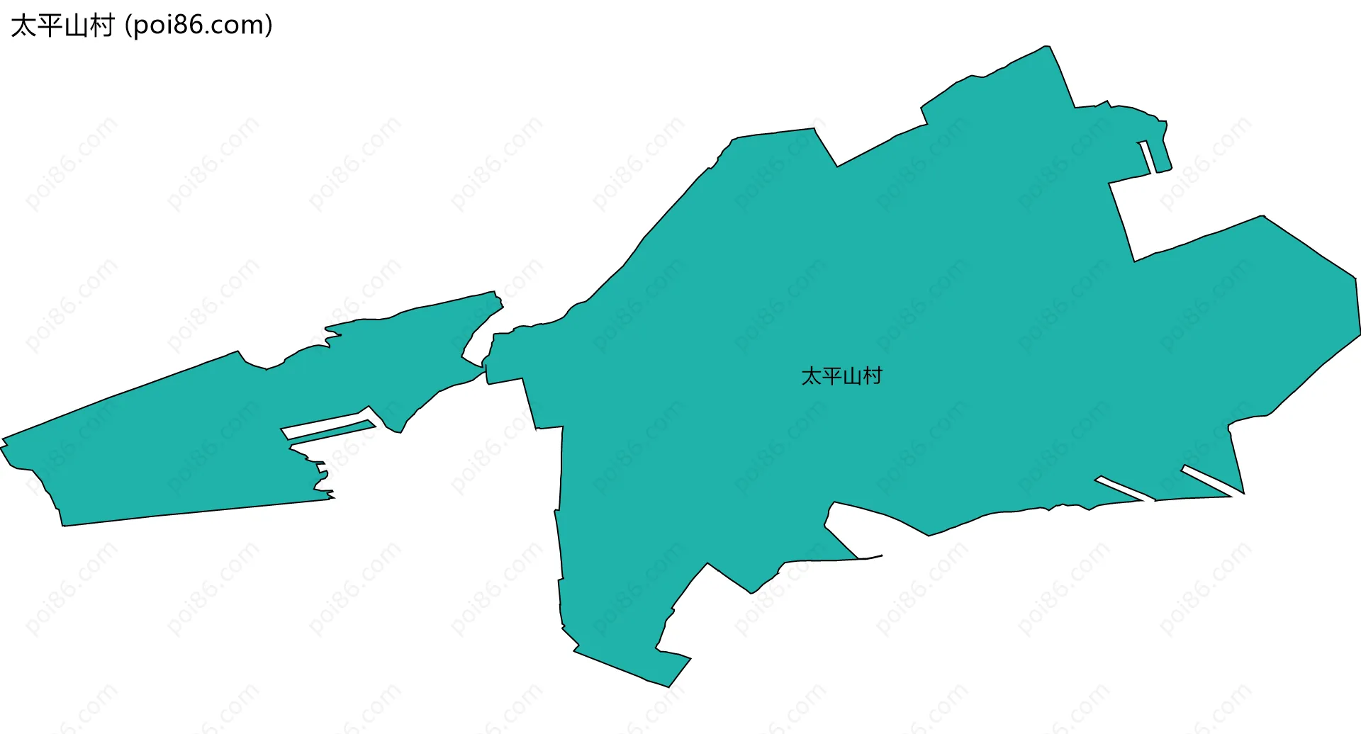 太平山村边界地图