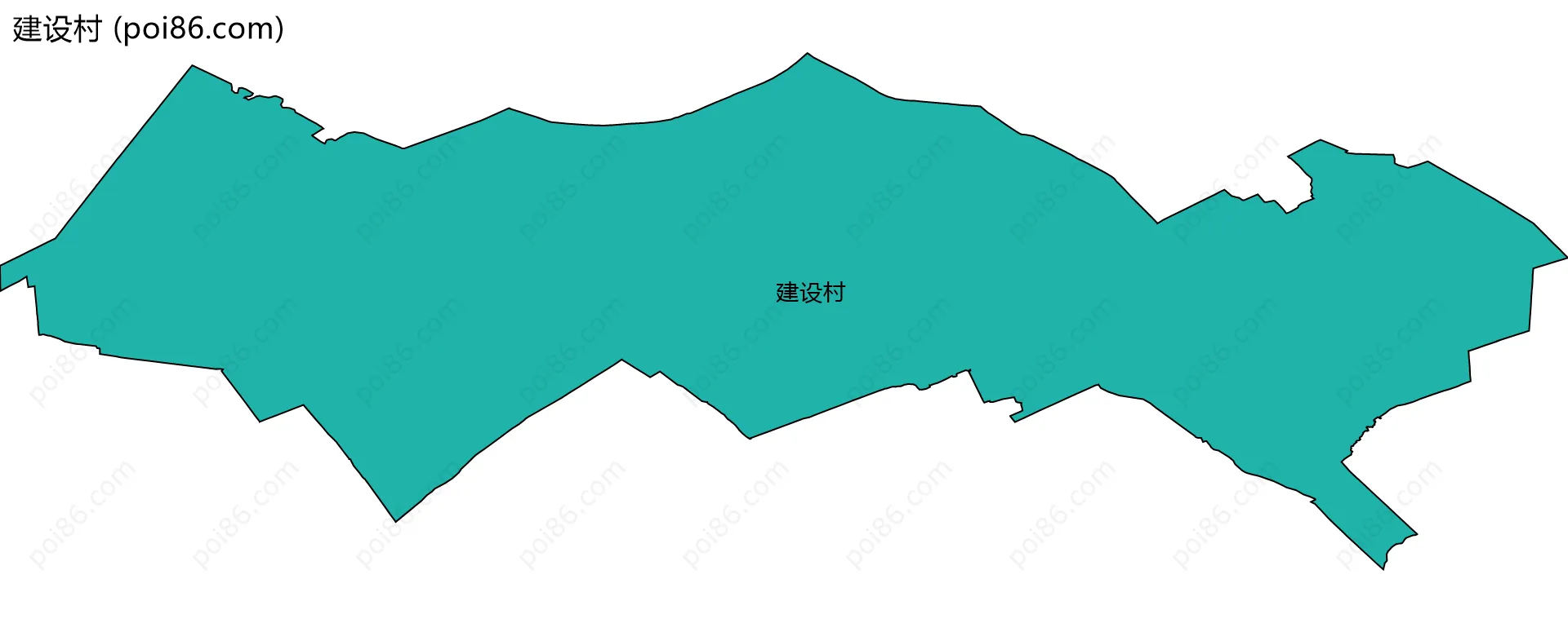 建设村边界地图