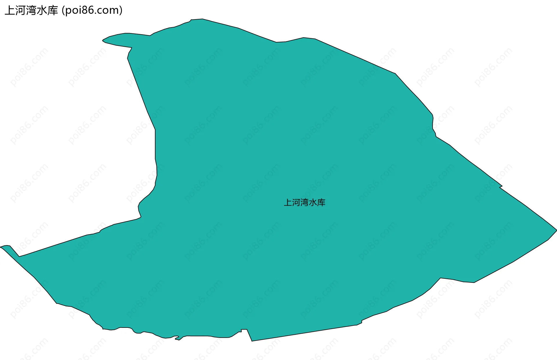 上河湾水库边界地图