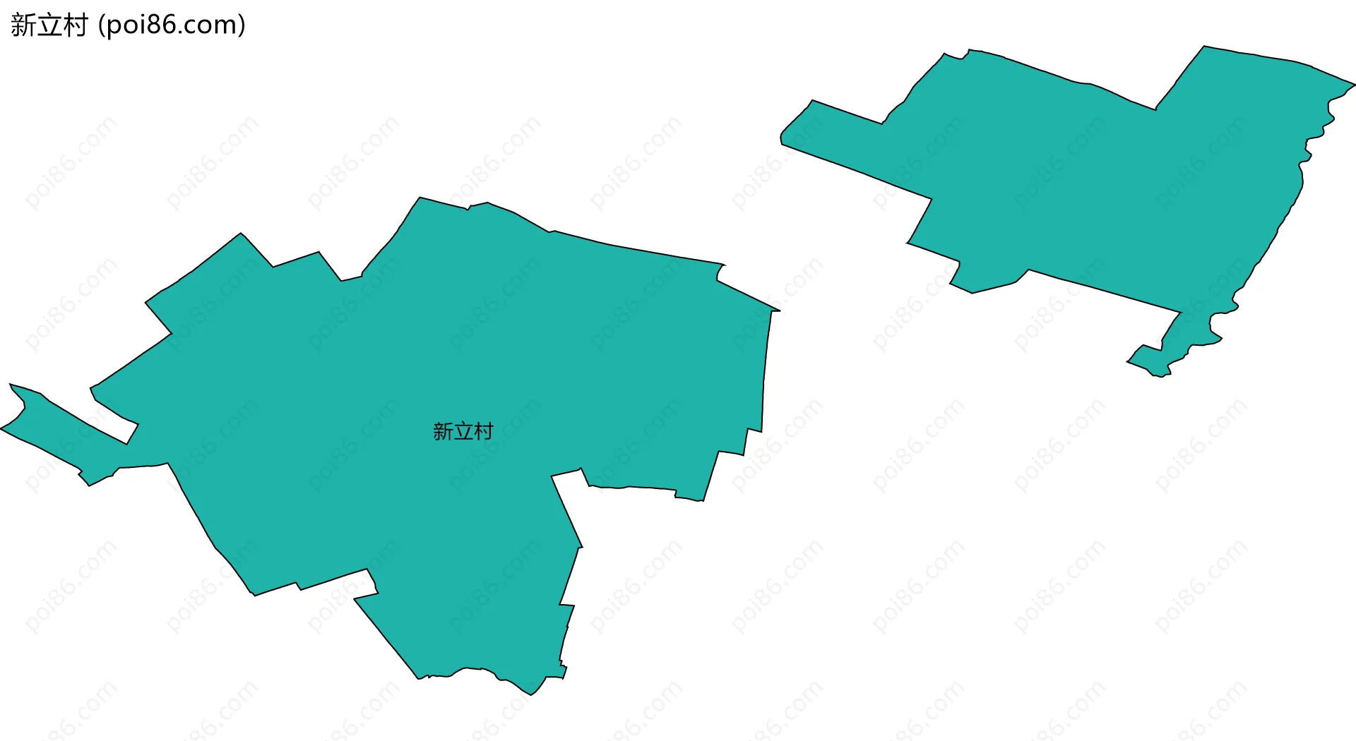 新立村边界地图