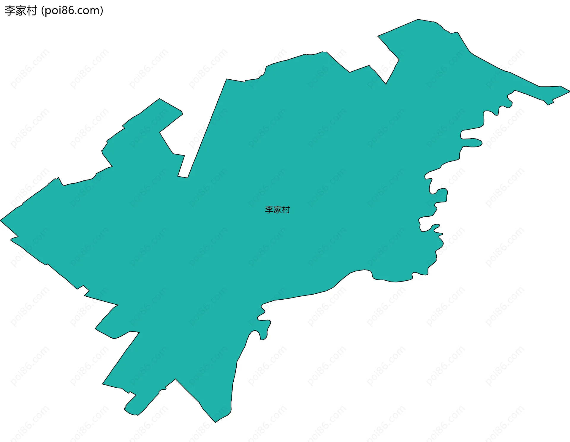 李家村边界地图