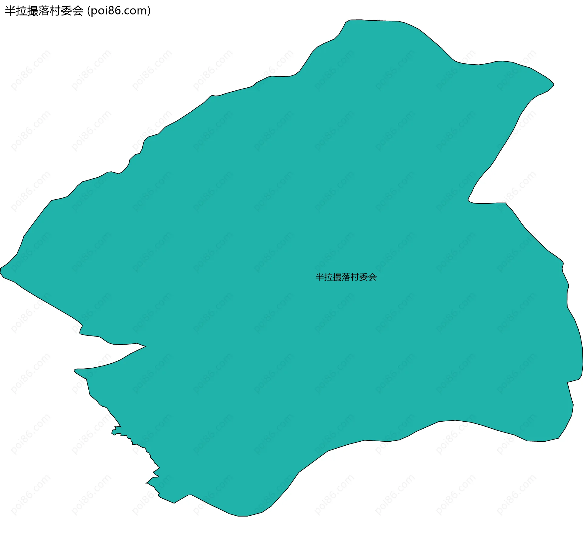 半拉撮落村委会边界地图