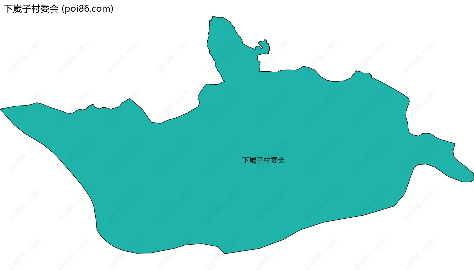 下崴子村委会边界地图