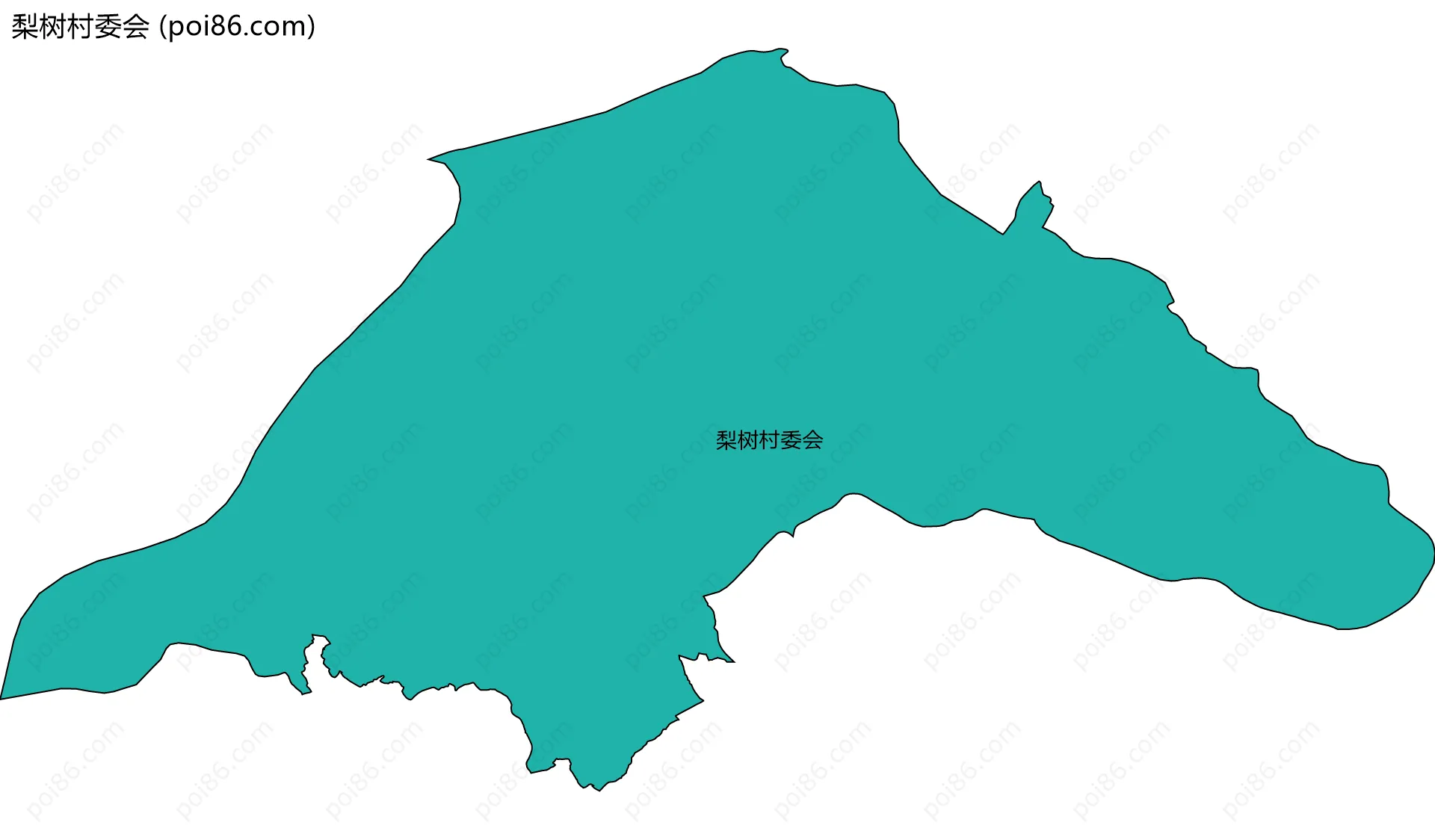 梨树村委会边界地图