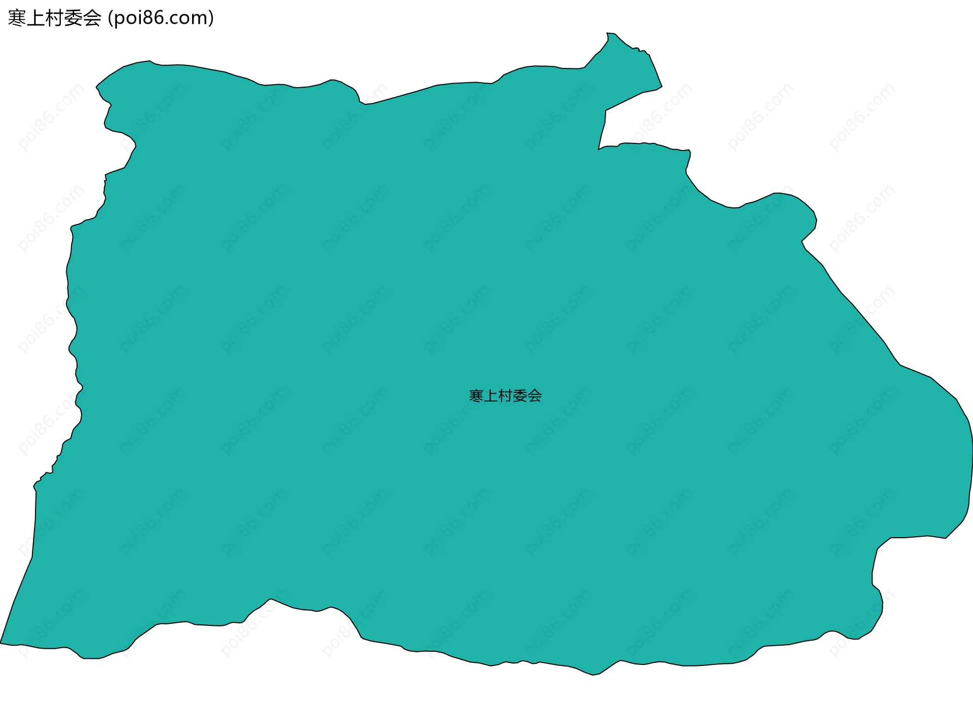 寒上村委会边界地图