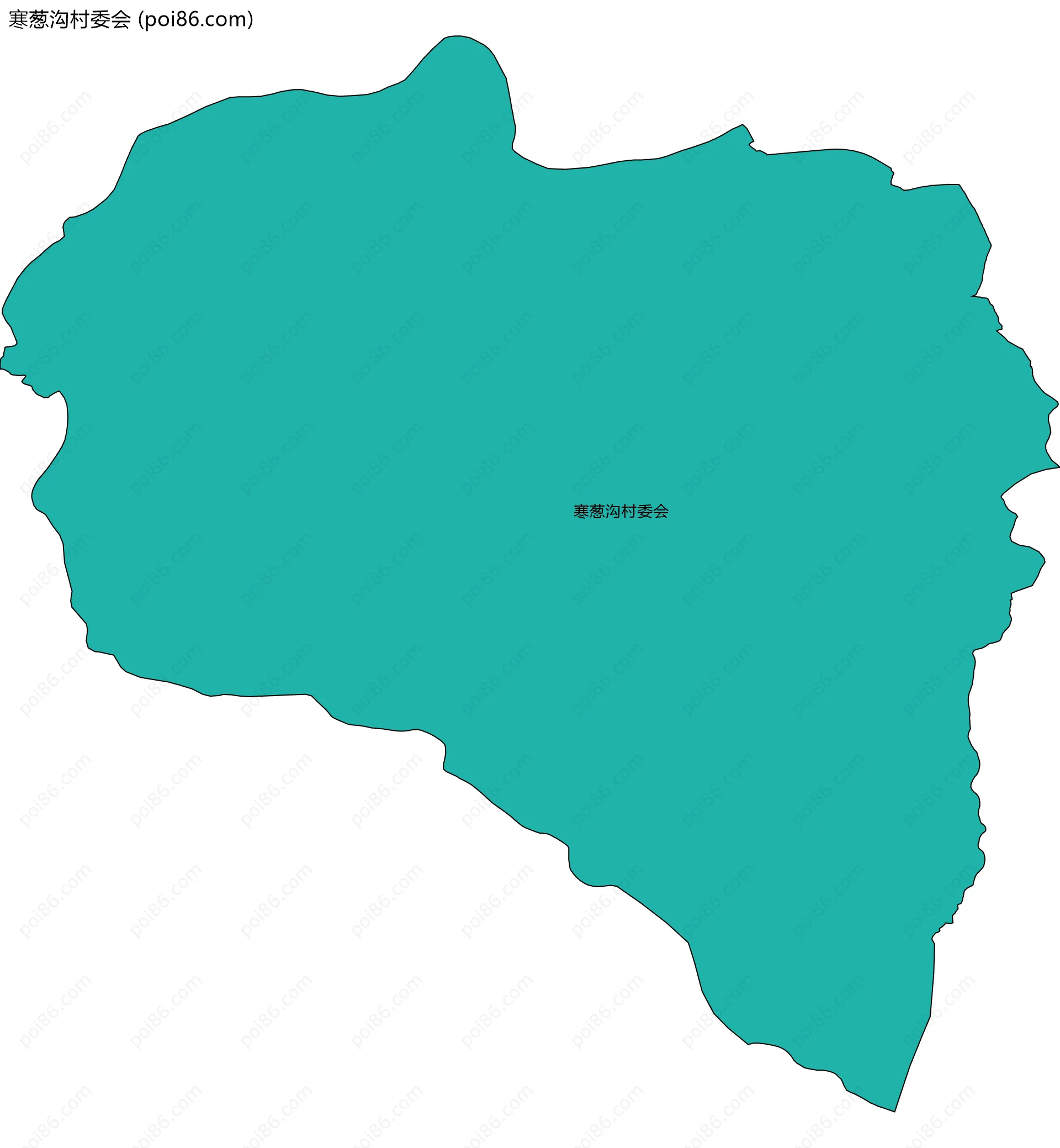 寒葱沟村委会边界地图