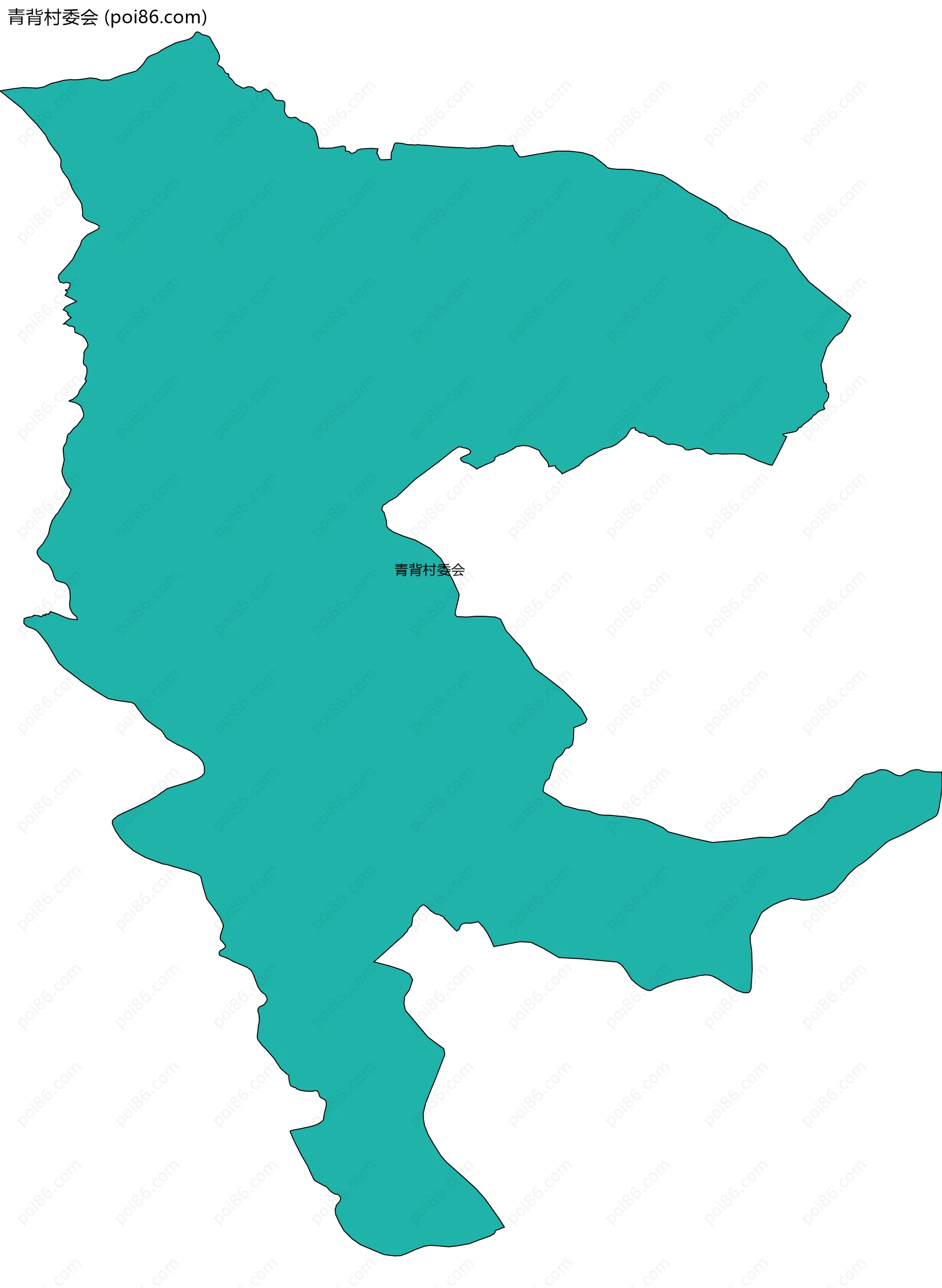 青背村委会边界地图