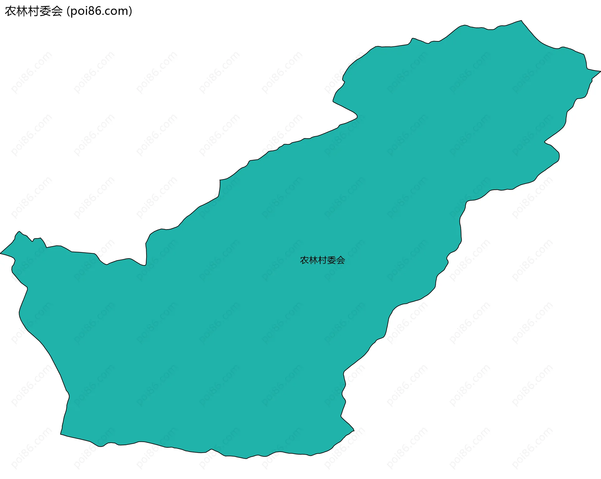 农林村委会边界地图