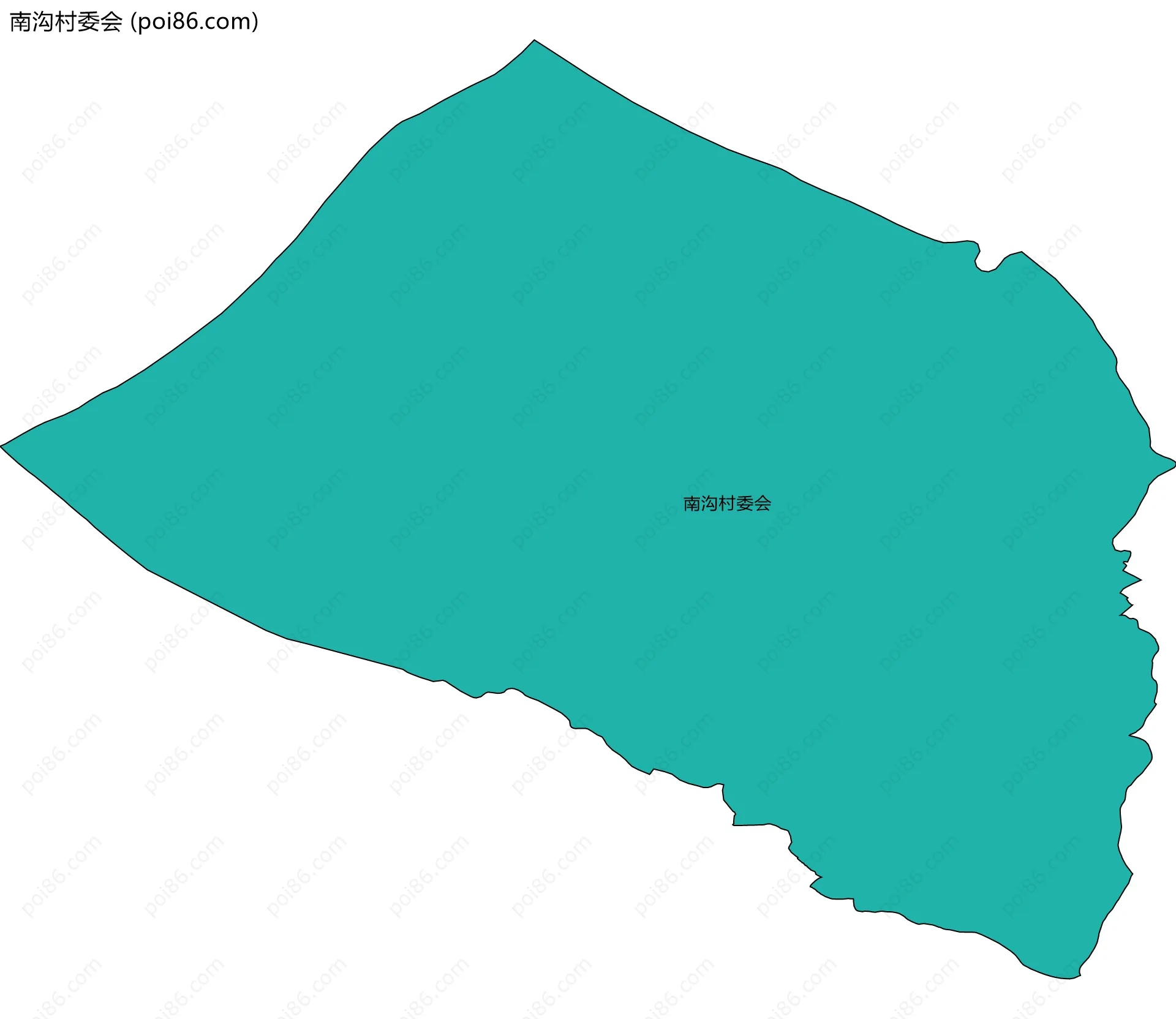 南沟村委会边界地图