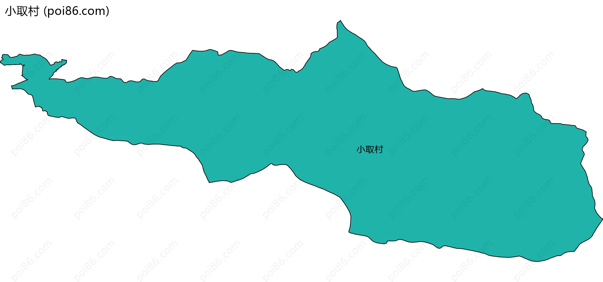 小取村边界地图