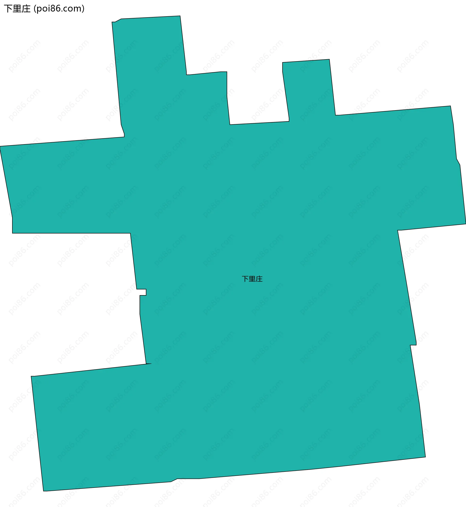下里庄边界地图