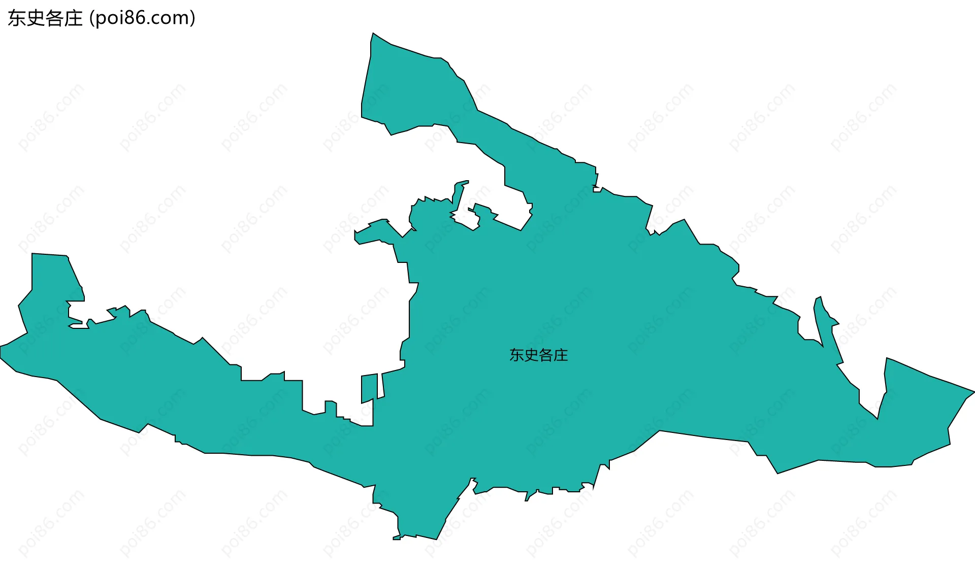 东史各庄边界地图