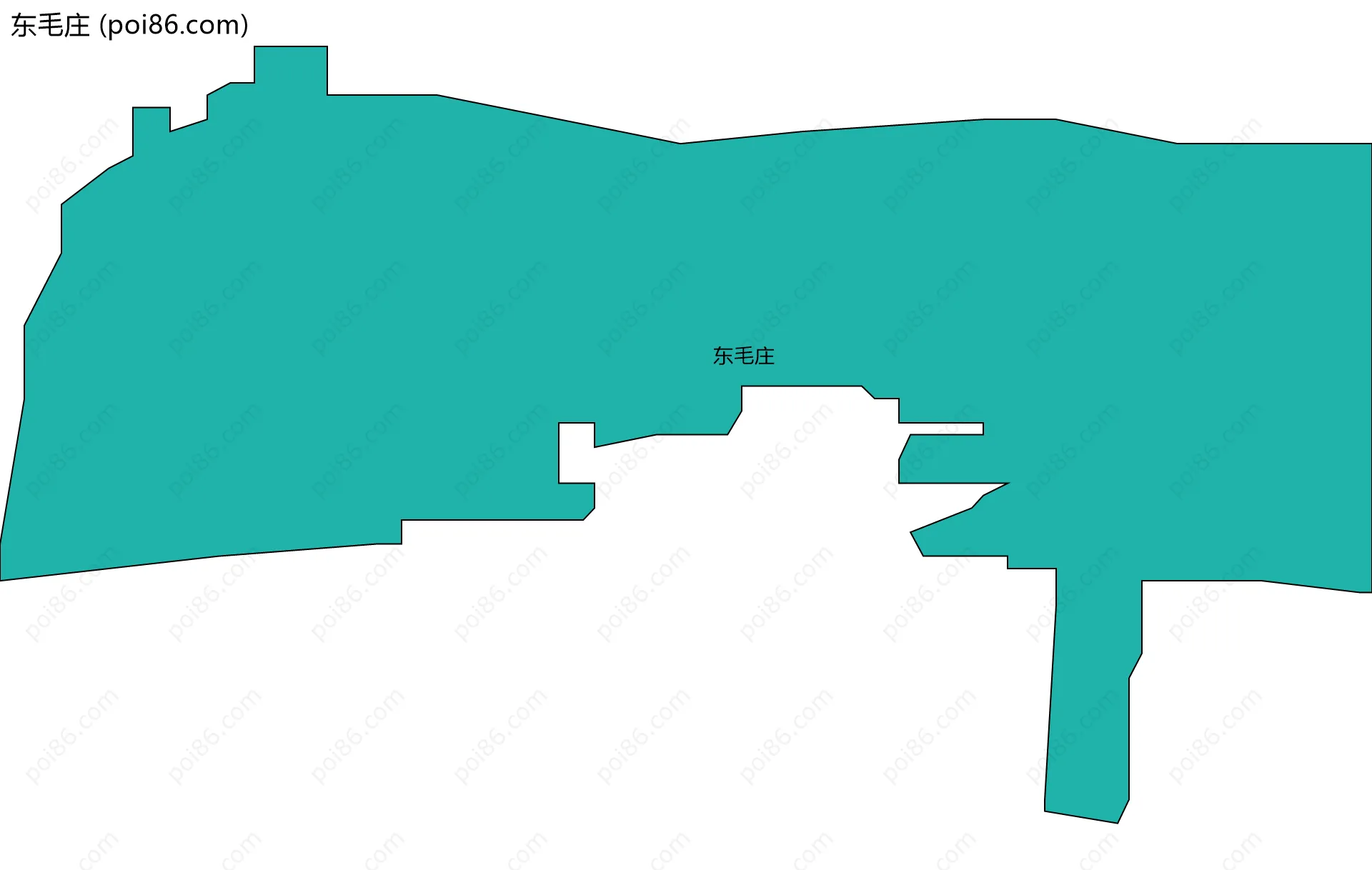 东毛庄边界地图