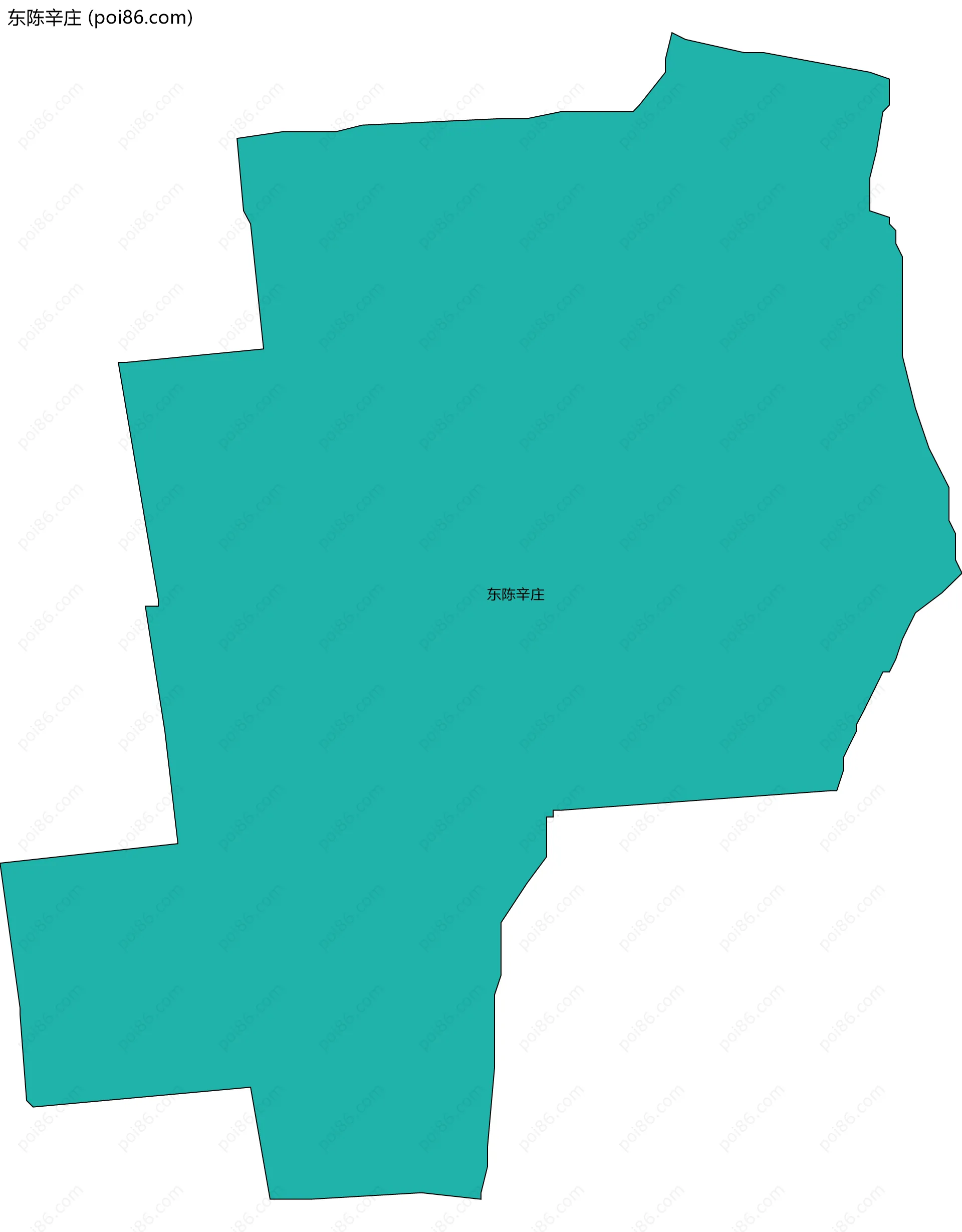 东陈辛庄边界地图