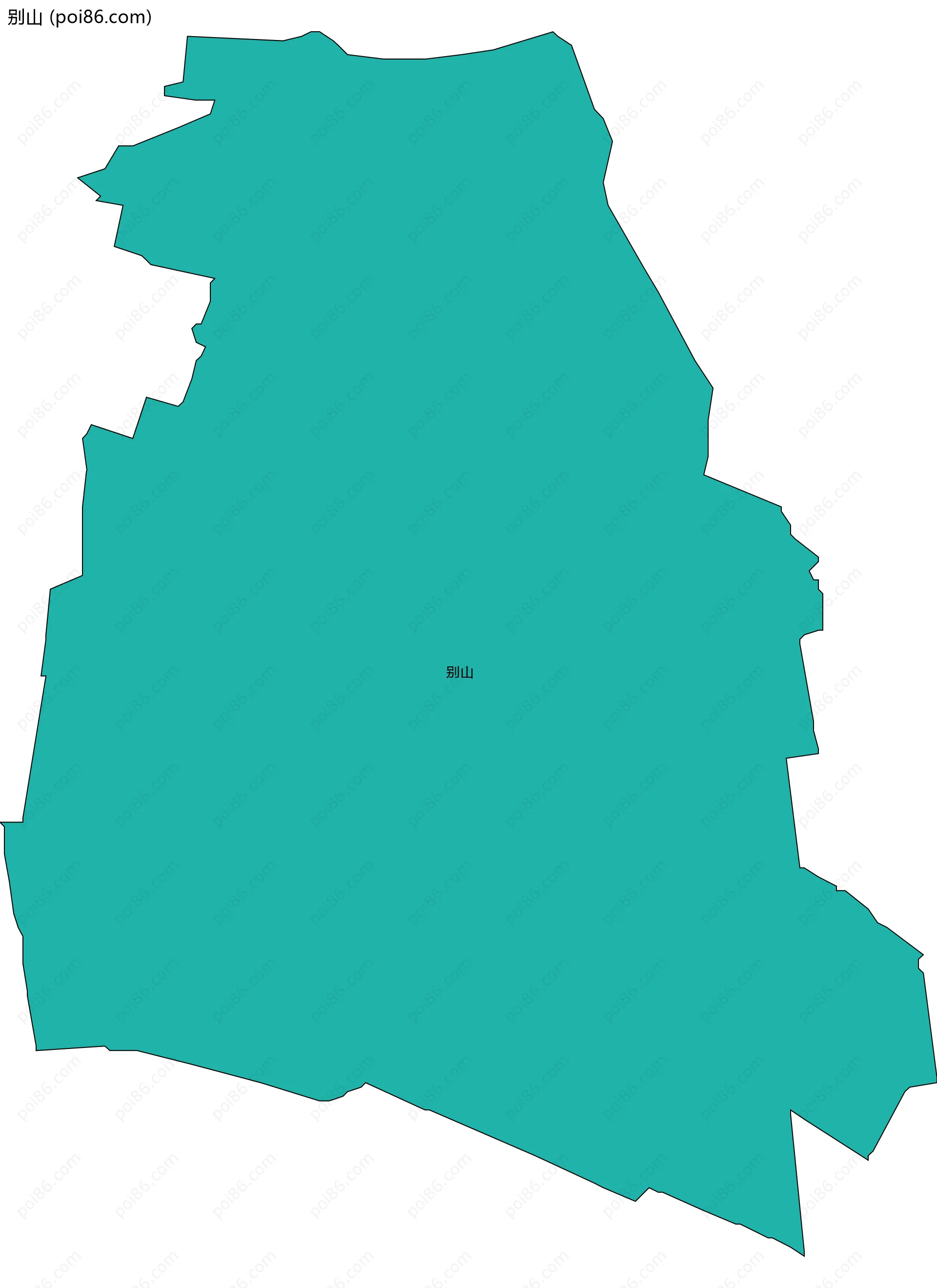 别山边界地图