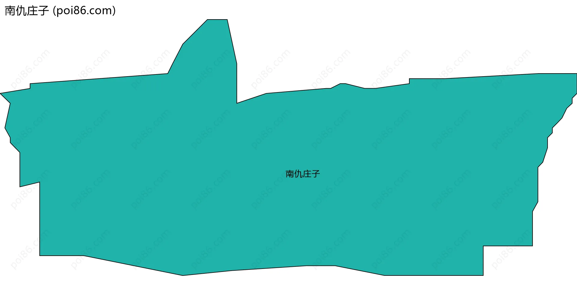 南仇庄子边界地图