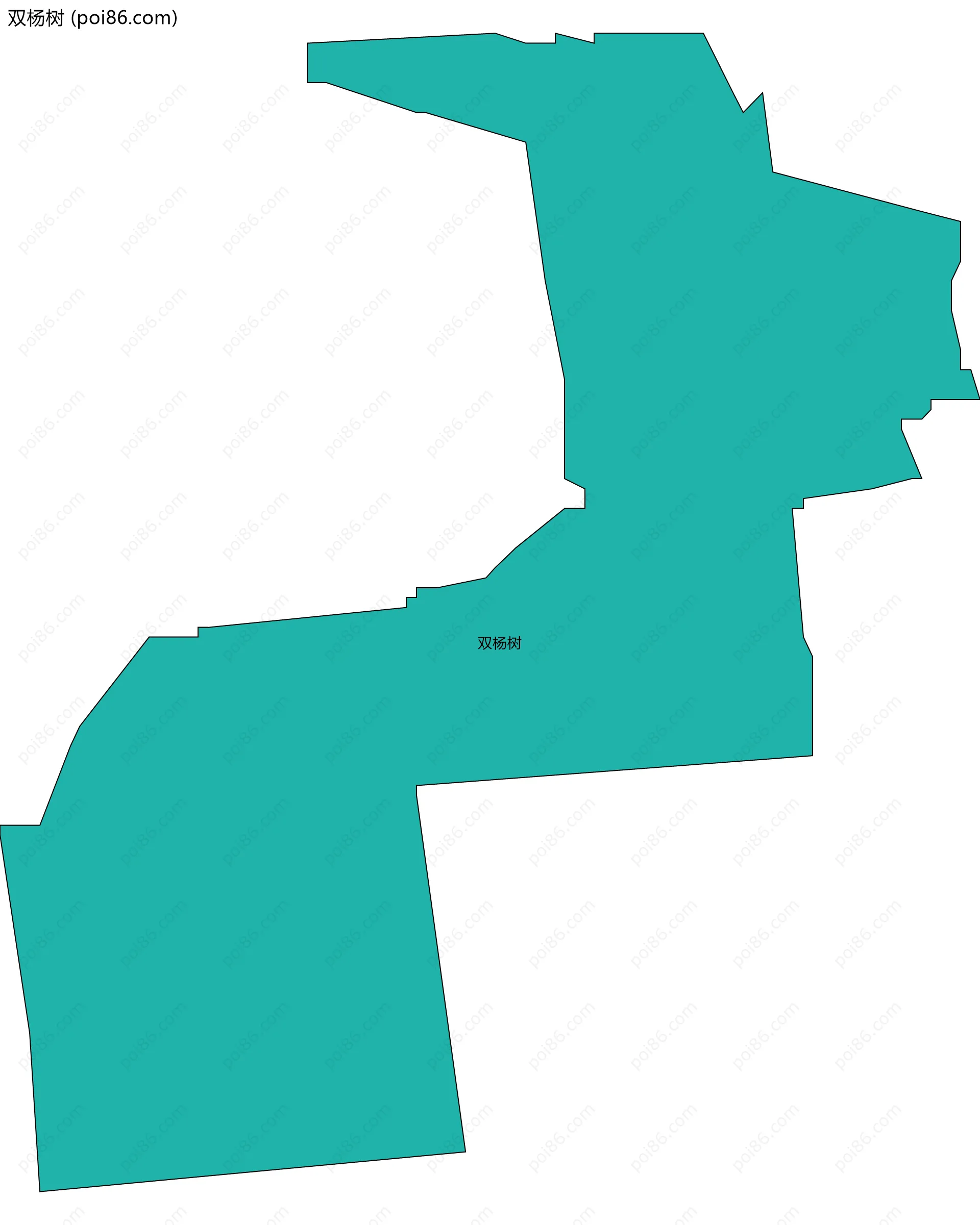 双杨树边界地图