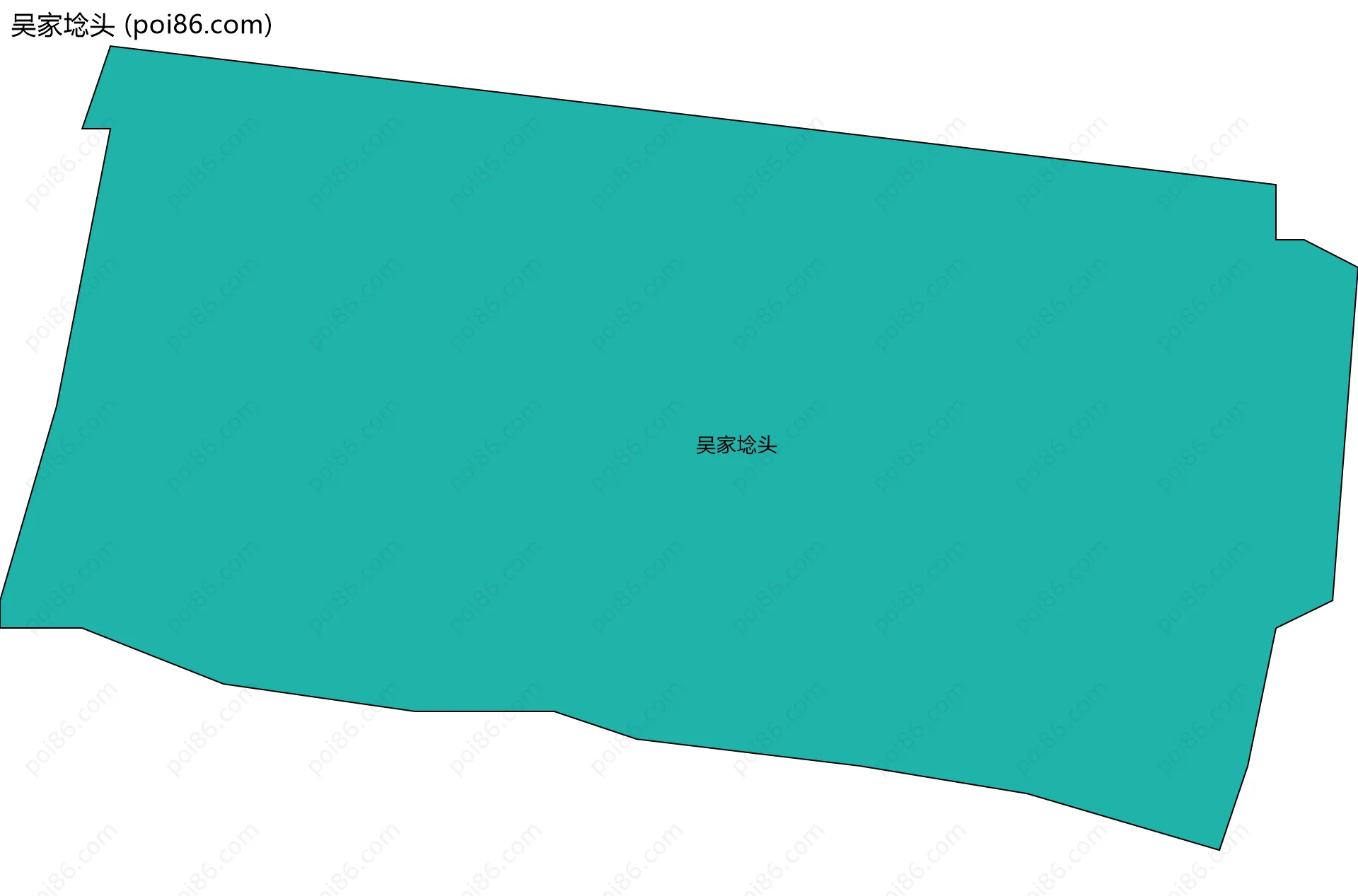 吴家埝头边界地图