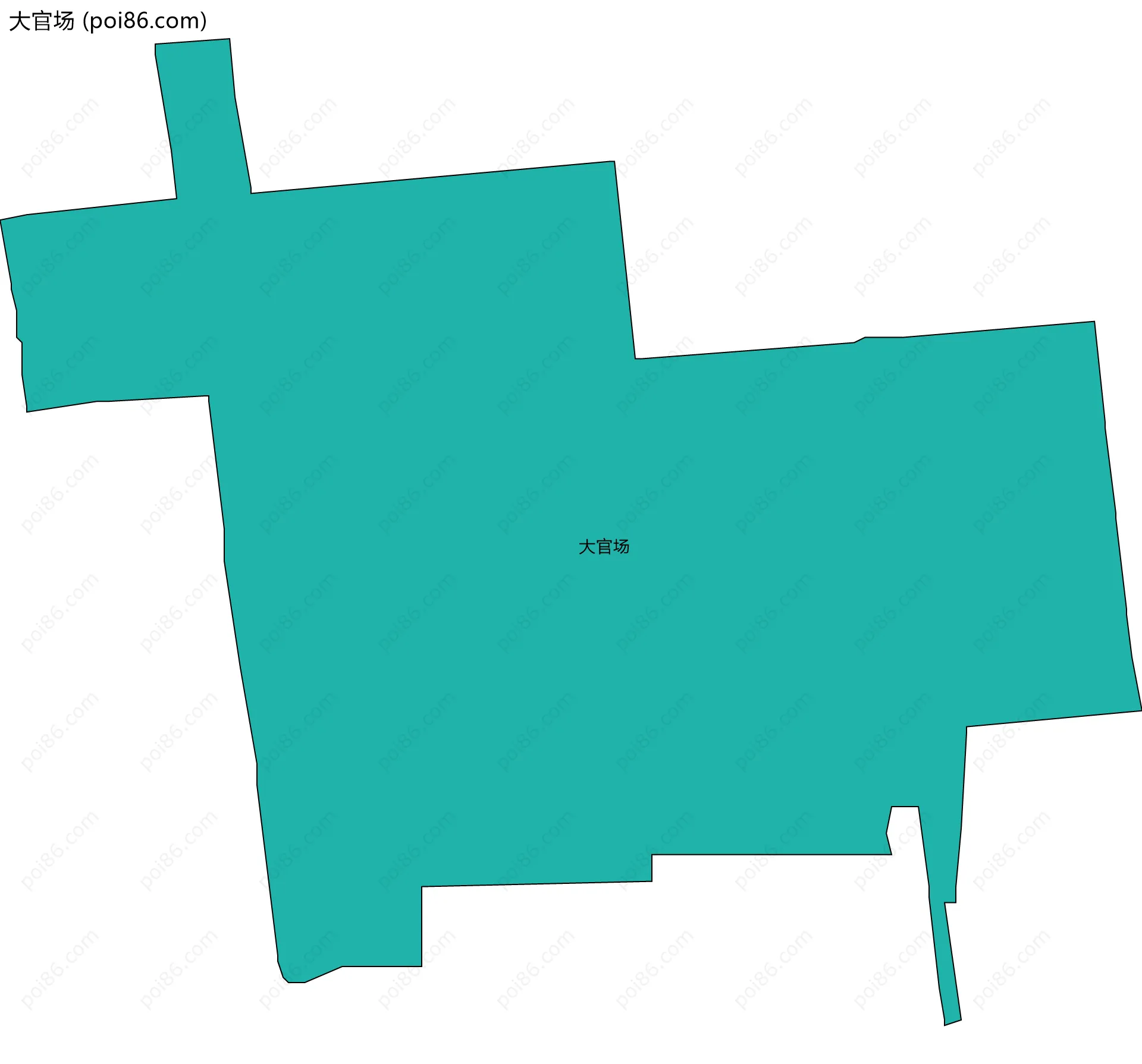 大官场边界地图