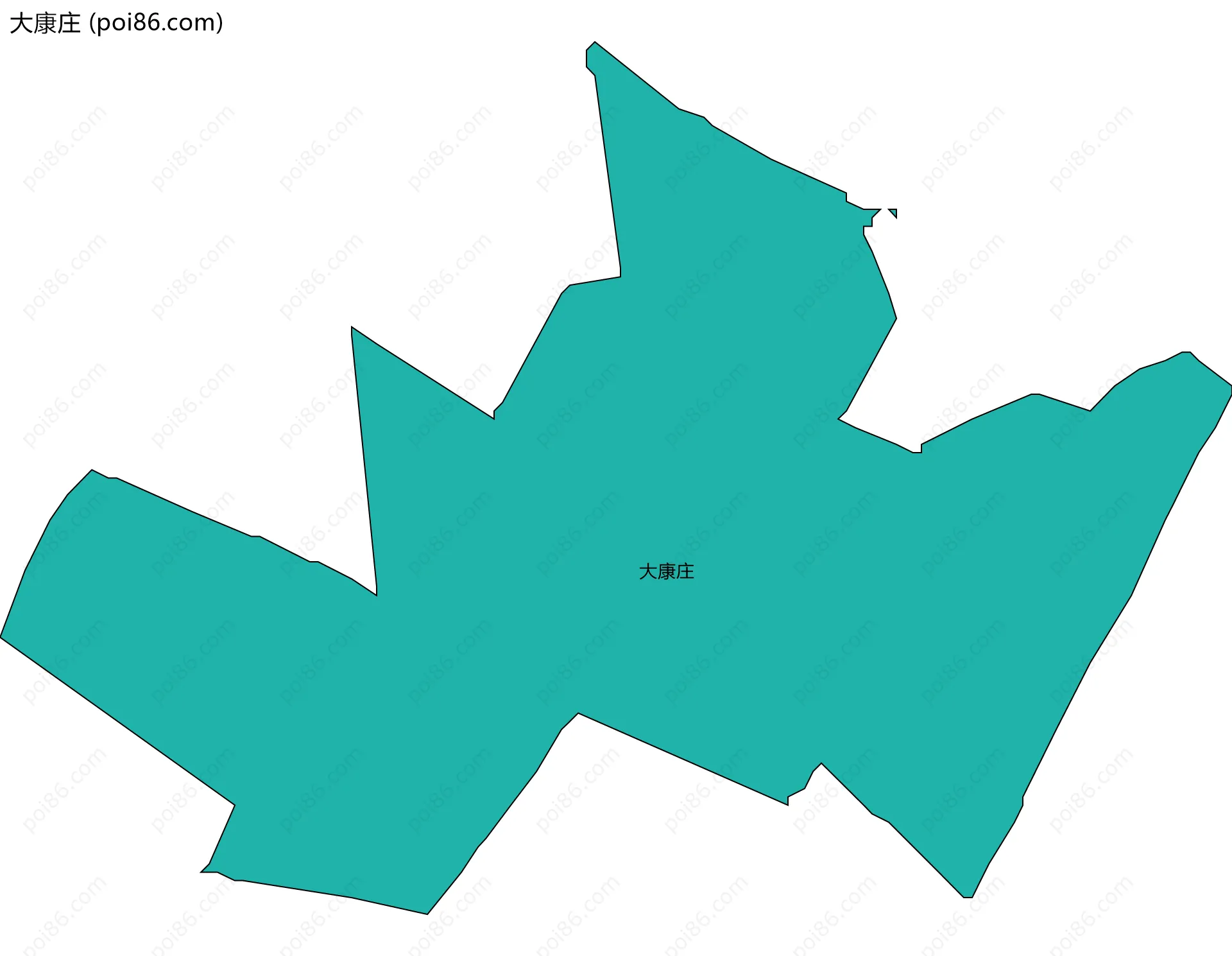 大康庄边界地图