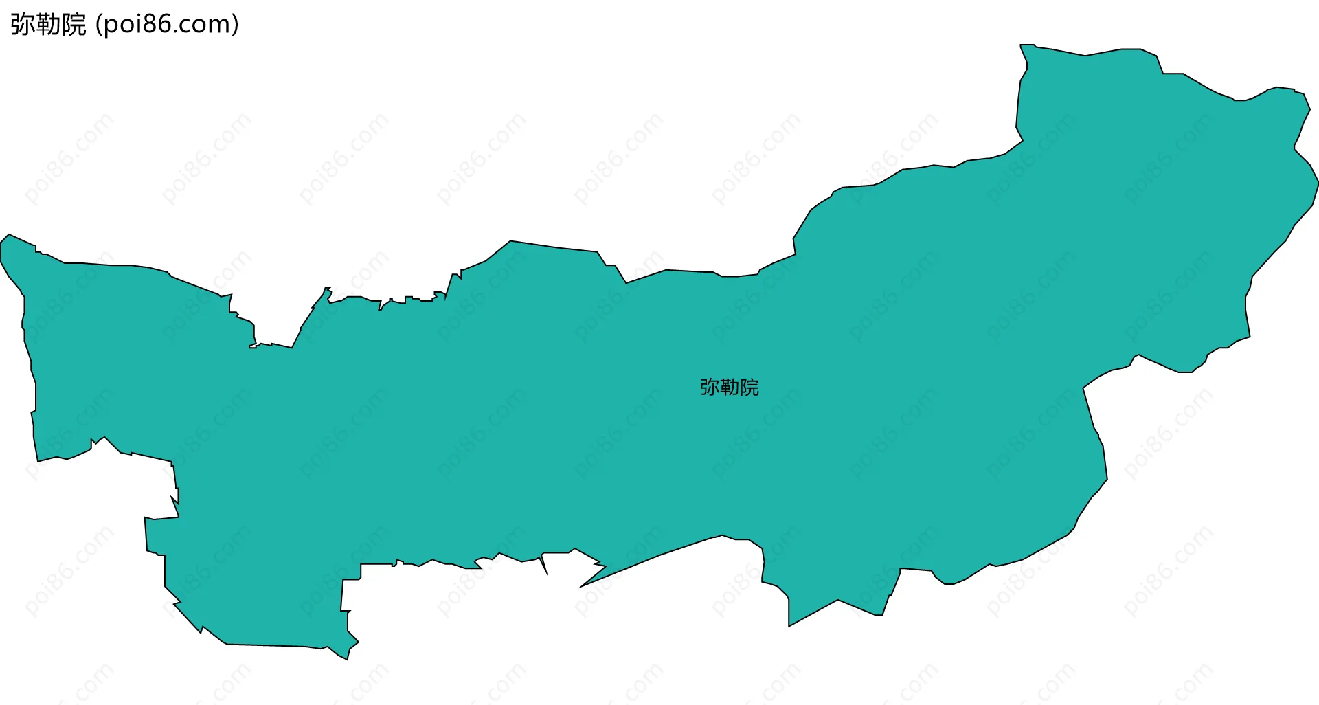 弥勒院边界地图