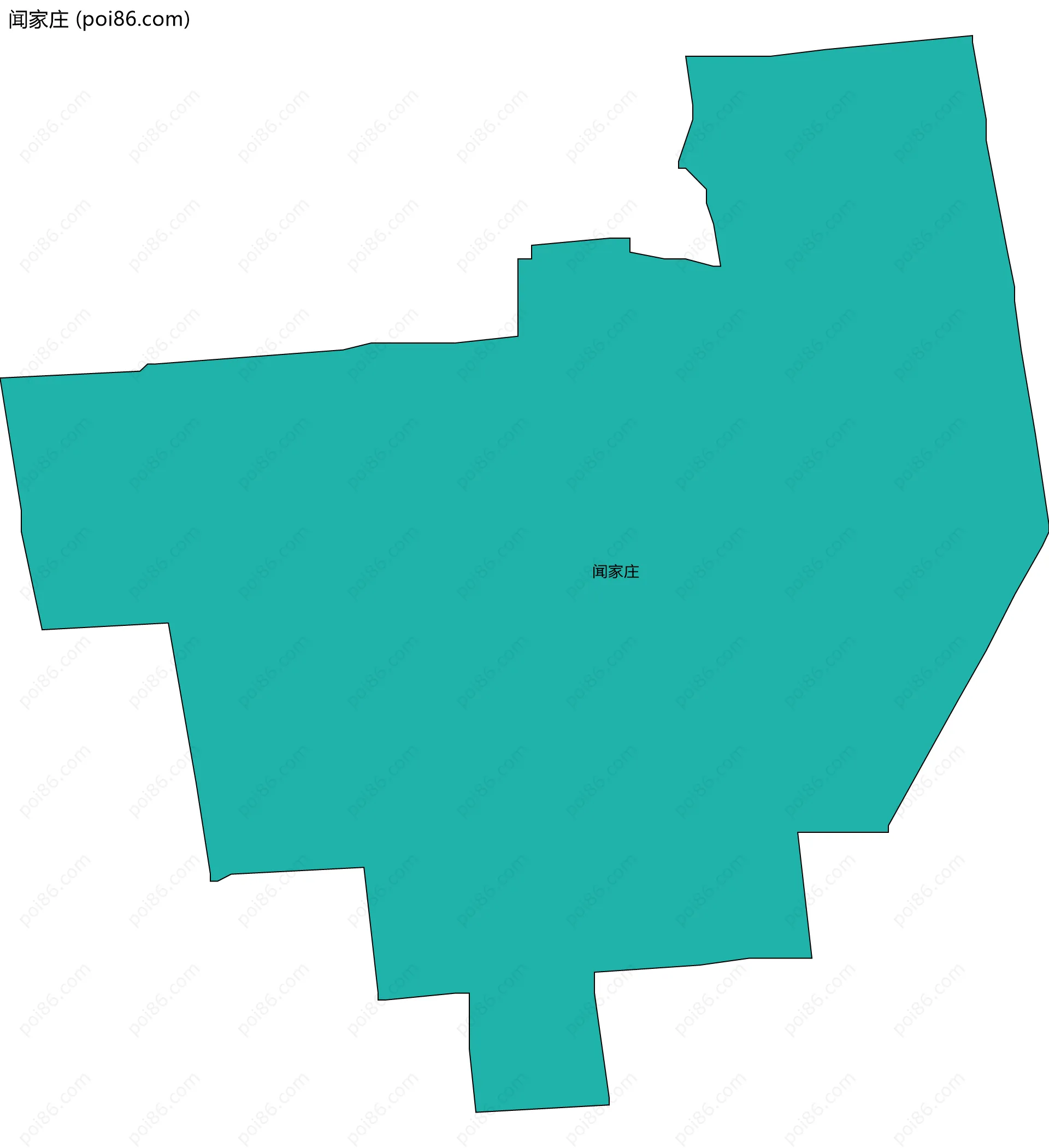 闻家庄边界地图