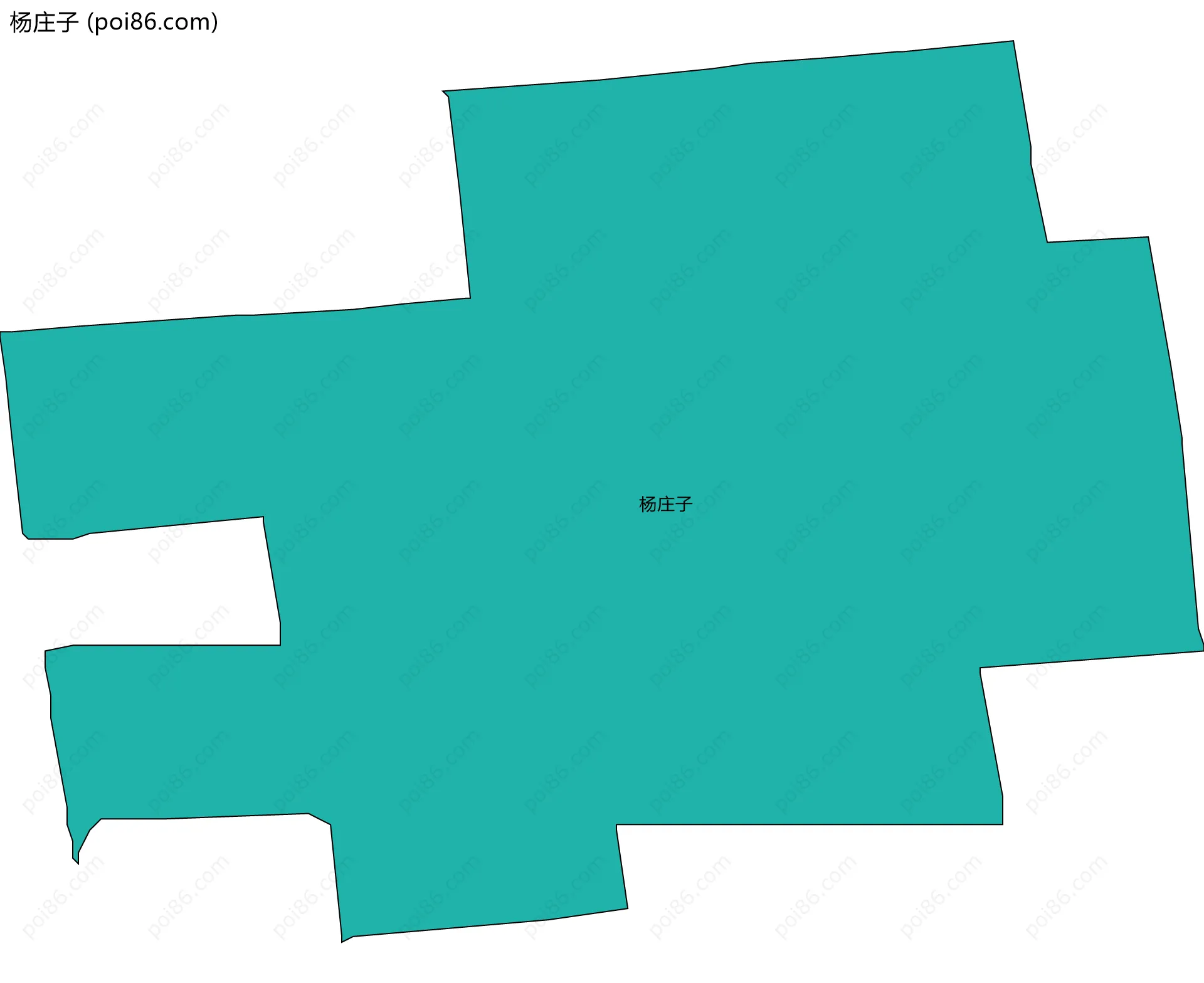 杨庄子边界地图