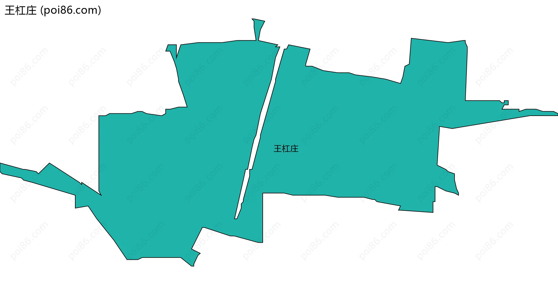 王杠庄边界地图