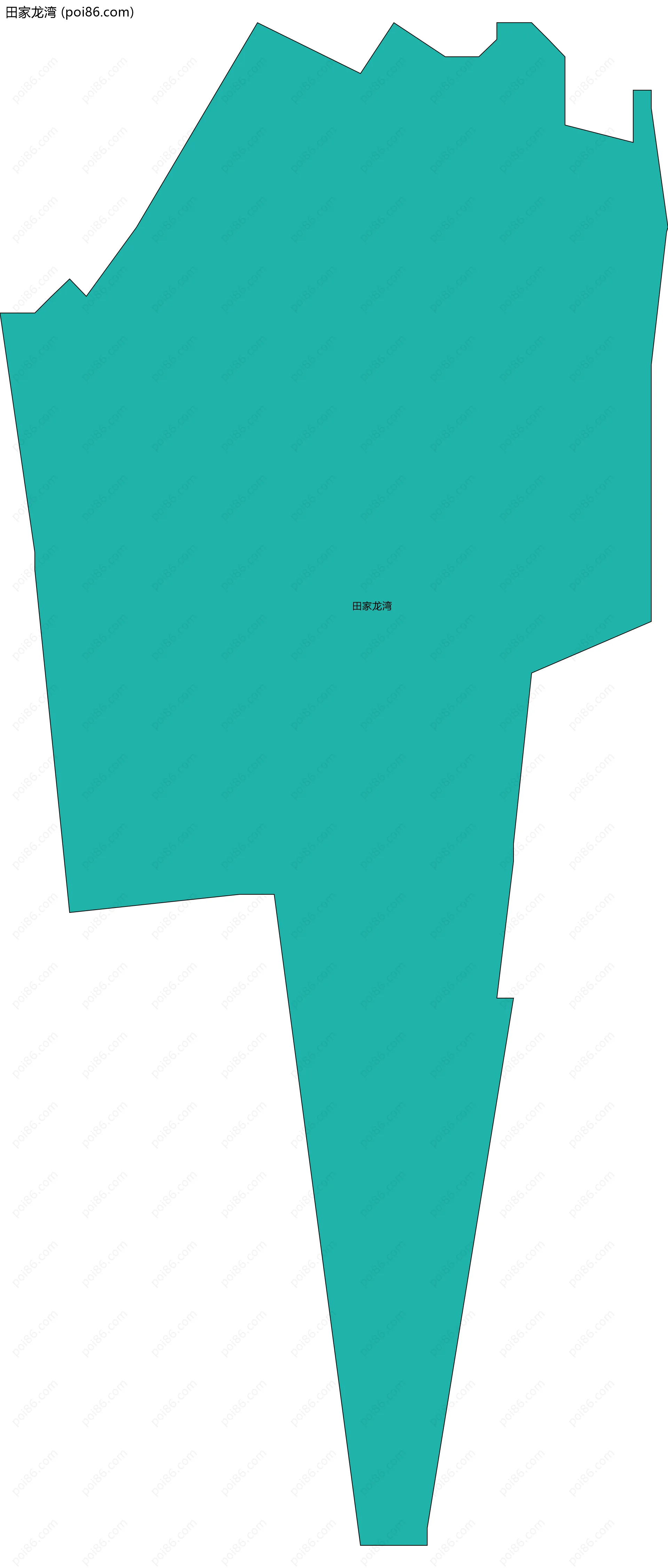 田家龙湾边界地图