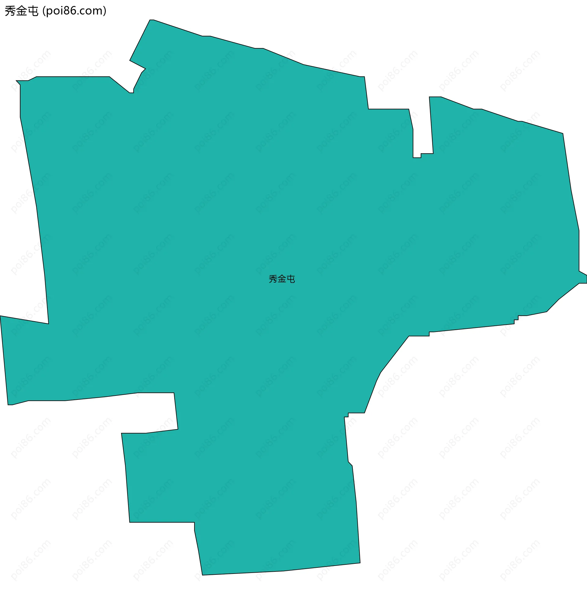 秀金屯边界地图