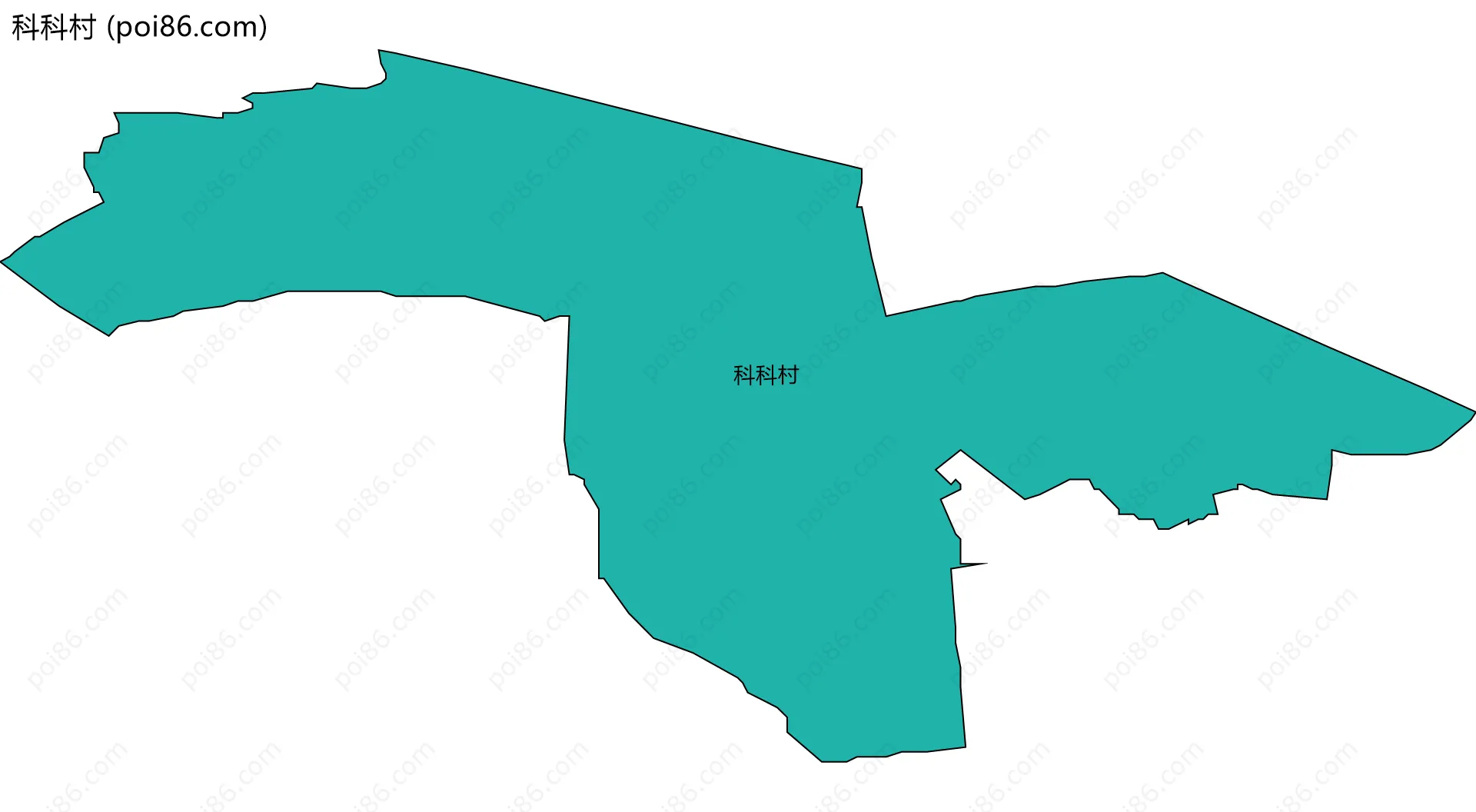 科科村边界地图