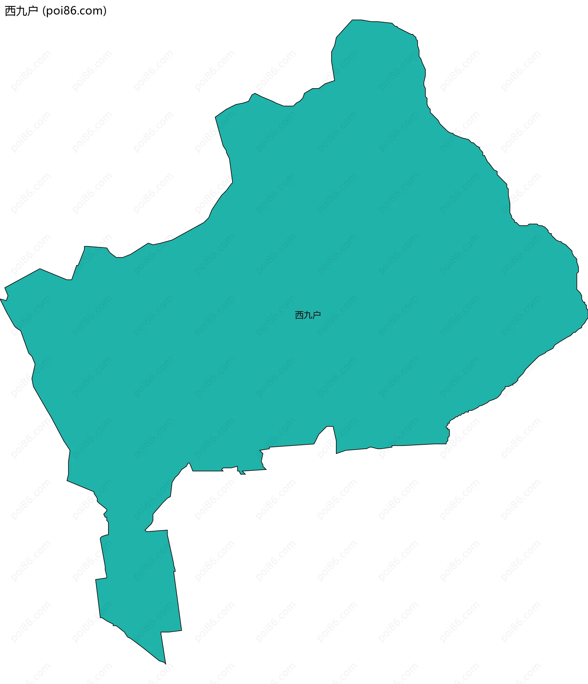 西九户边界地图